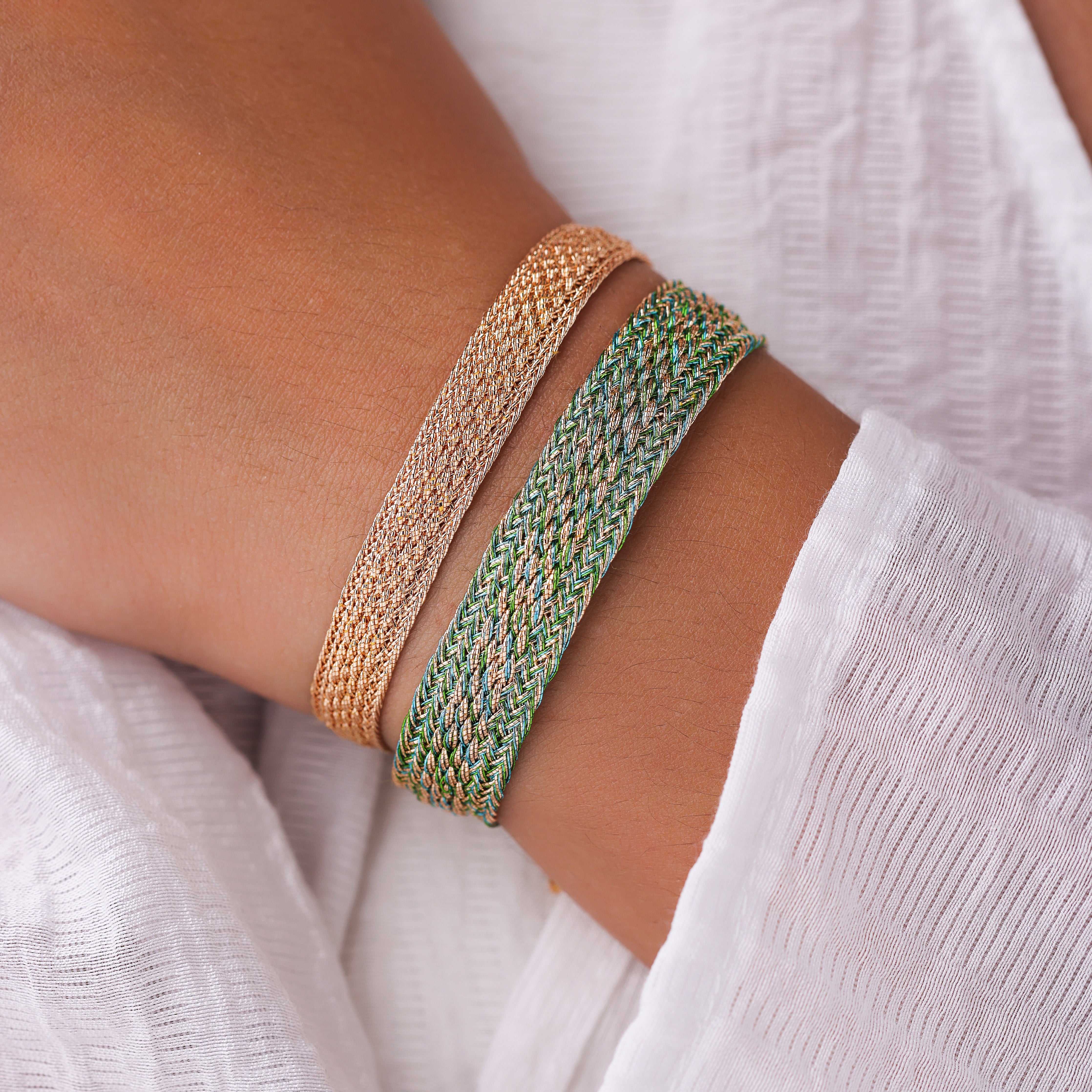 Izy n°1 Bracelet in Peach Lime