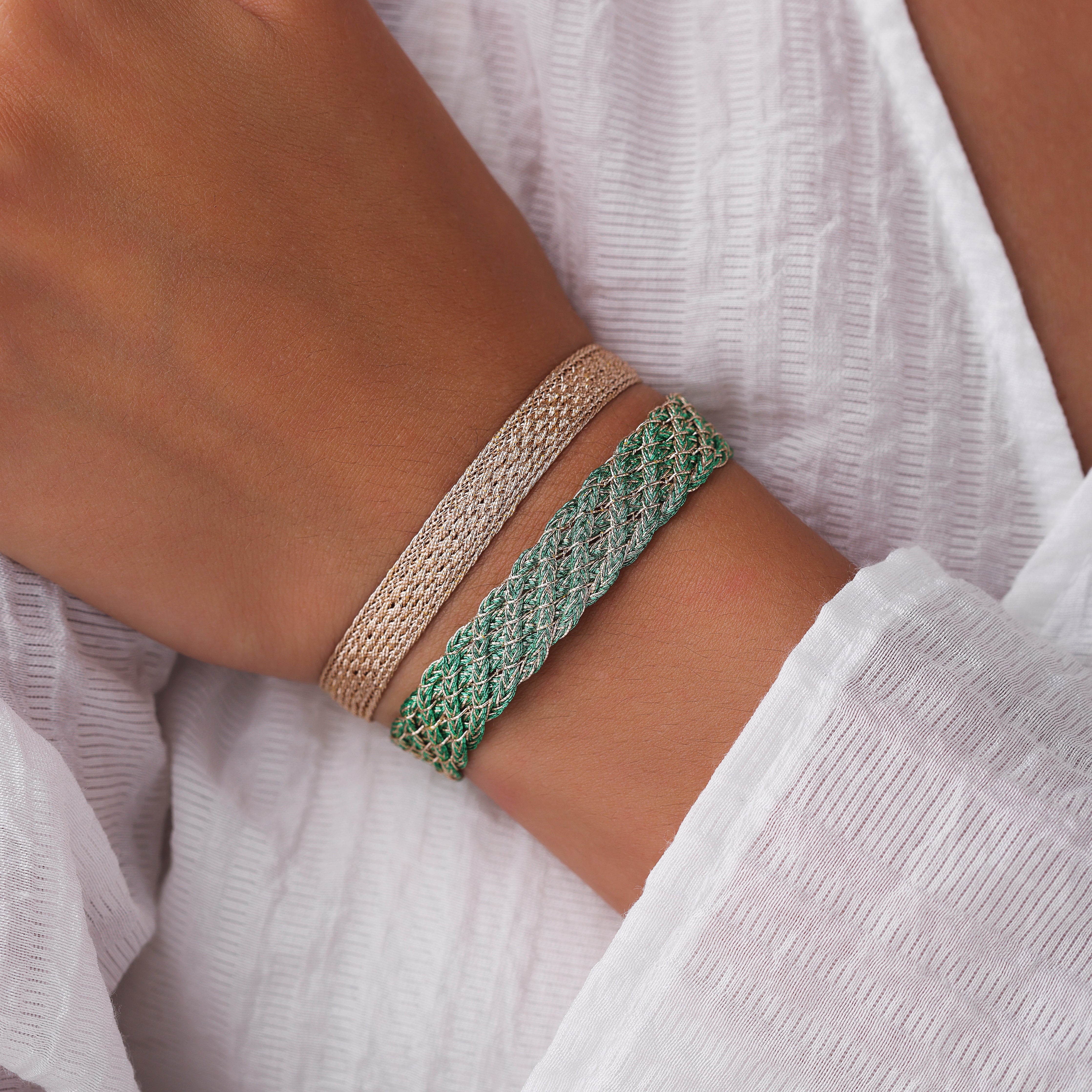 Lines n°1 bracelet in Rose Gold Mint