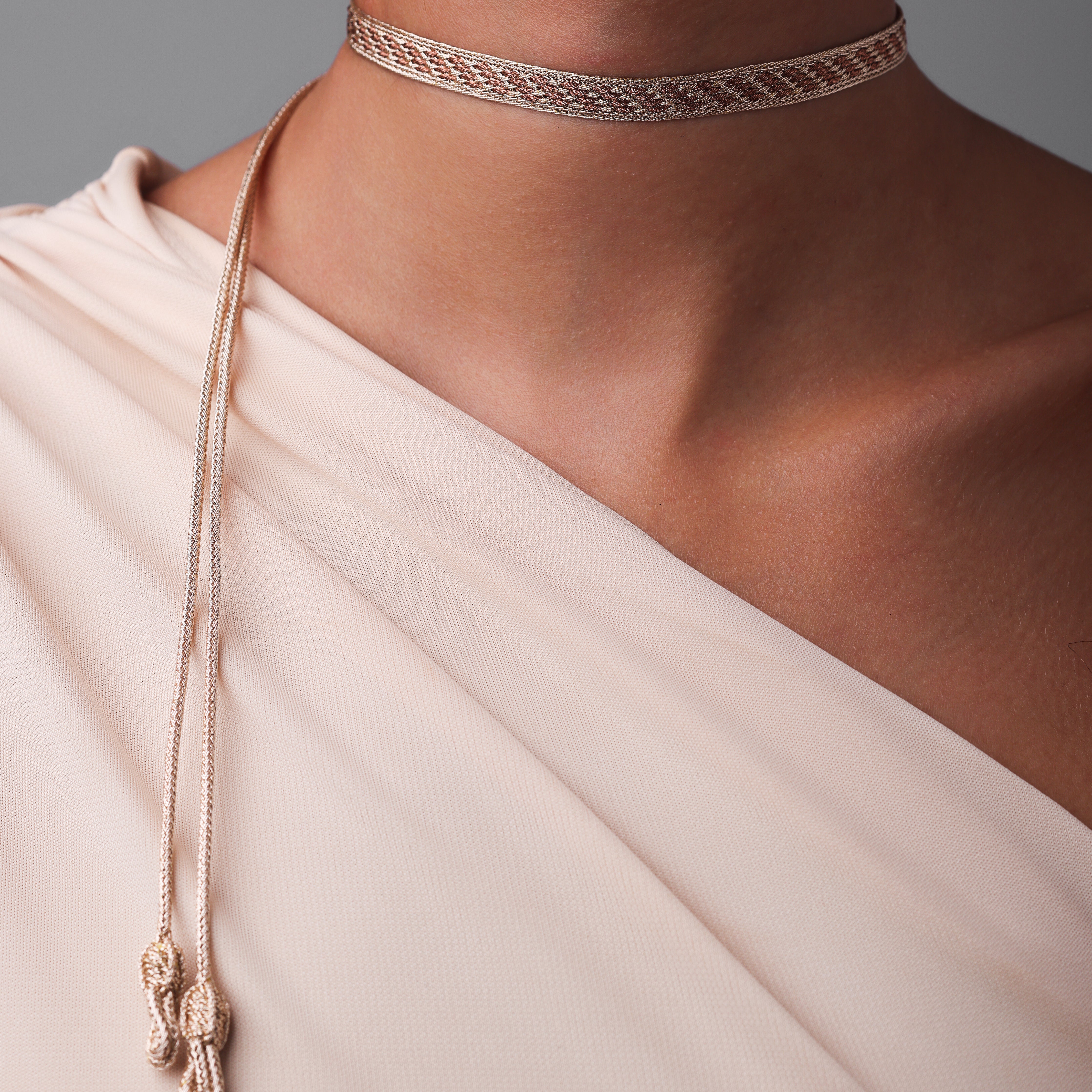 Izy n°2 choker in Rose Gold Mocha
