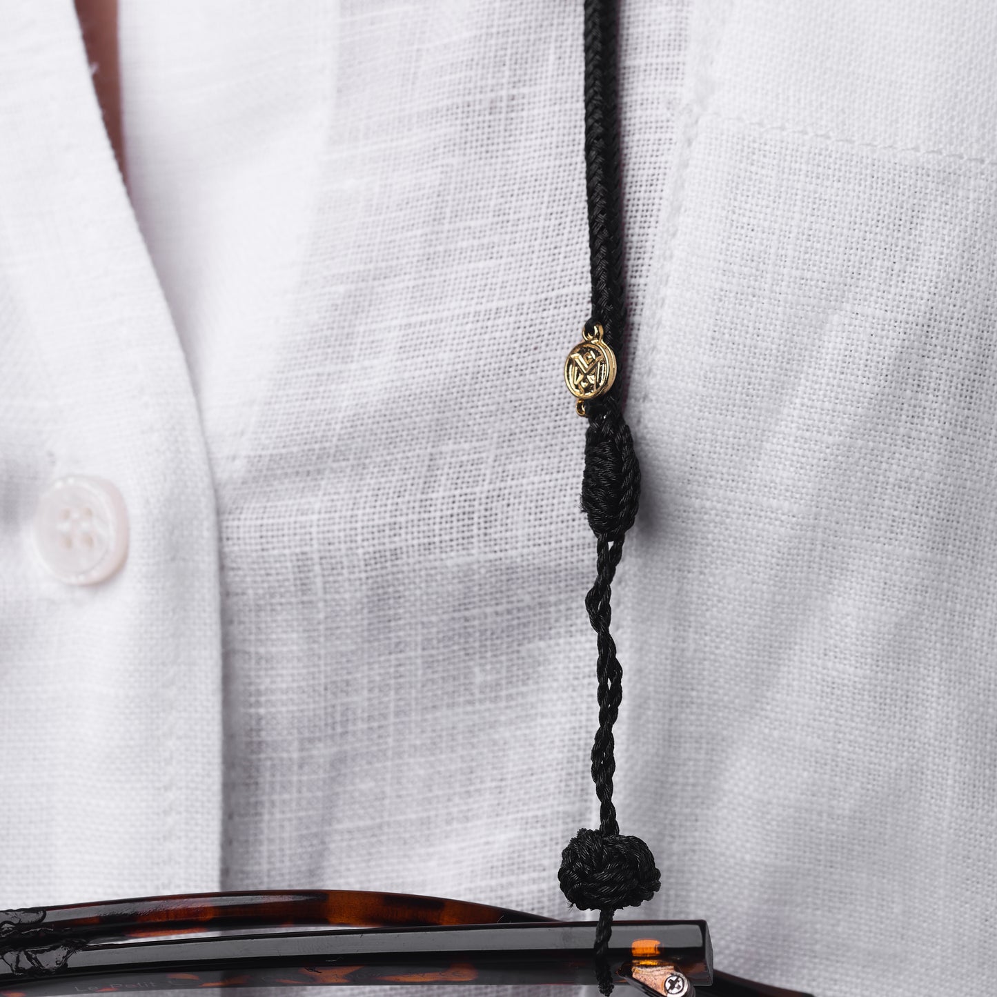 Cable Glasses Strap in Black