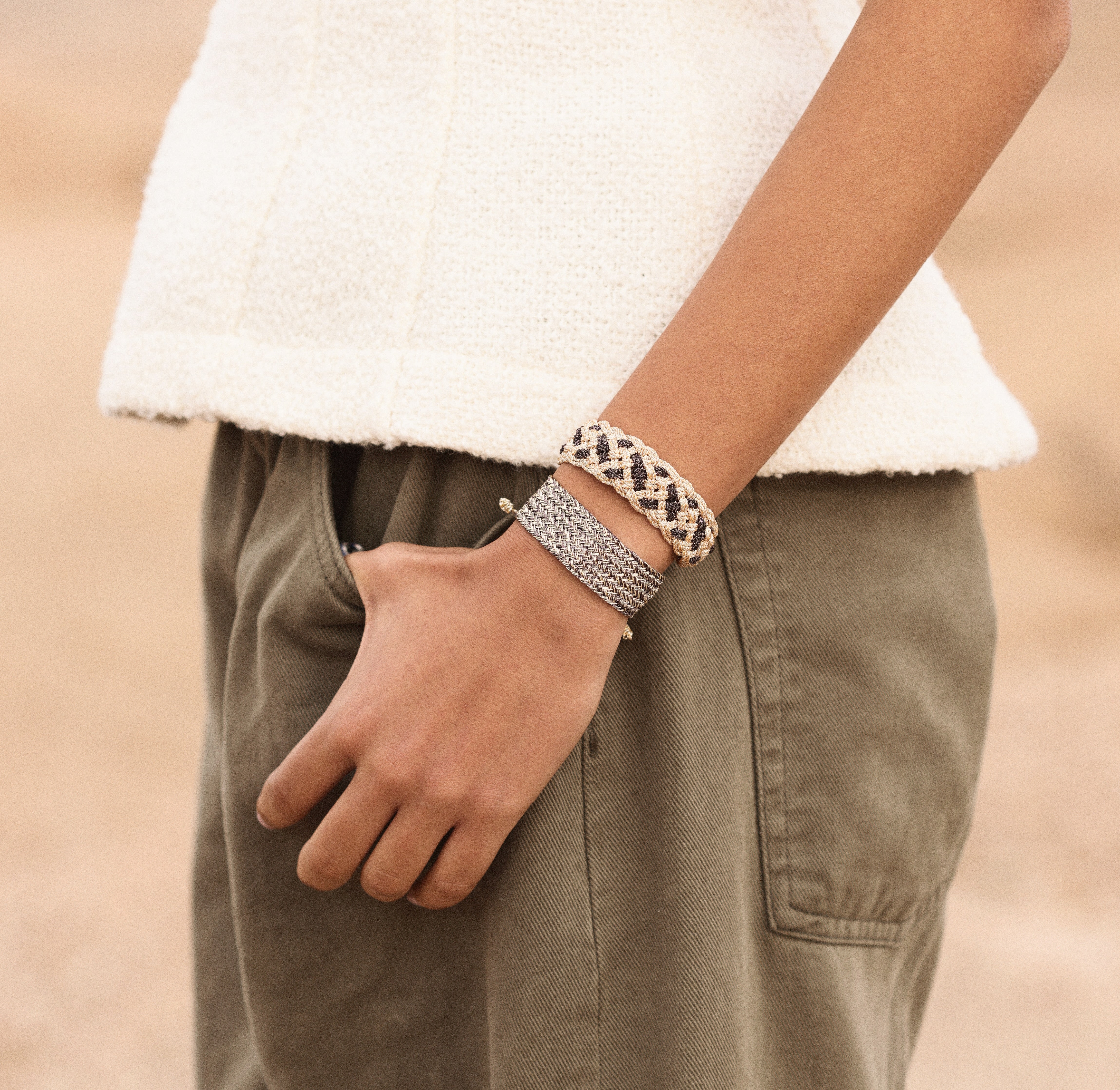 Maxi Ania n°1 Bracelet in Gold & Silver Fig