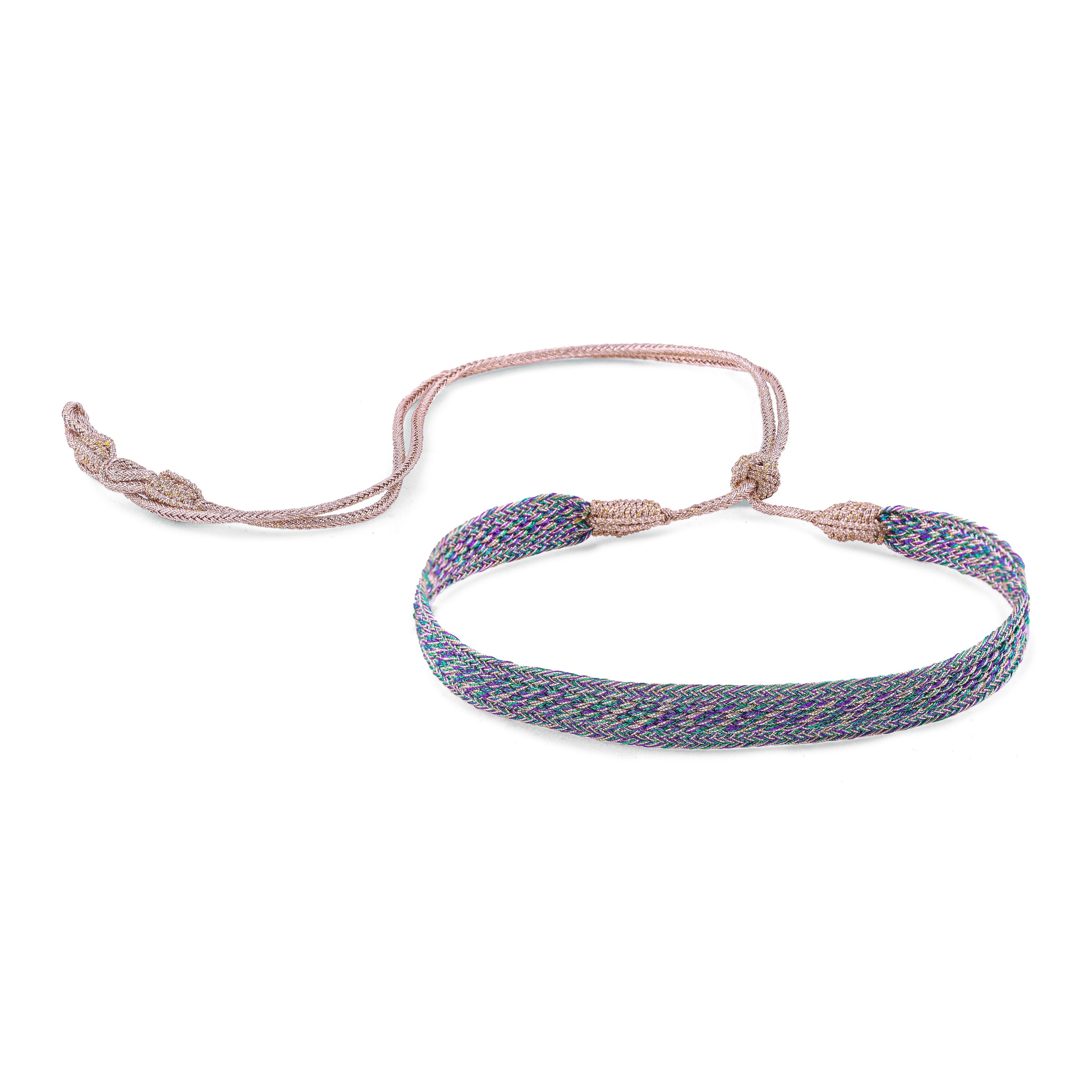 Izy n°1 Choker in Rose Gold Purple