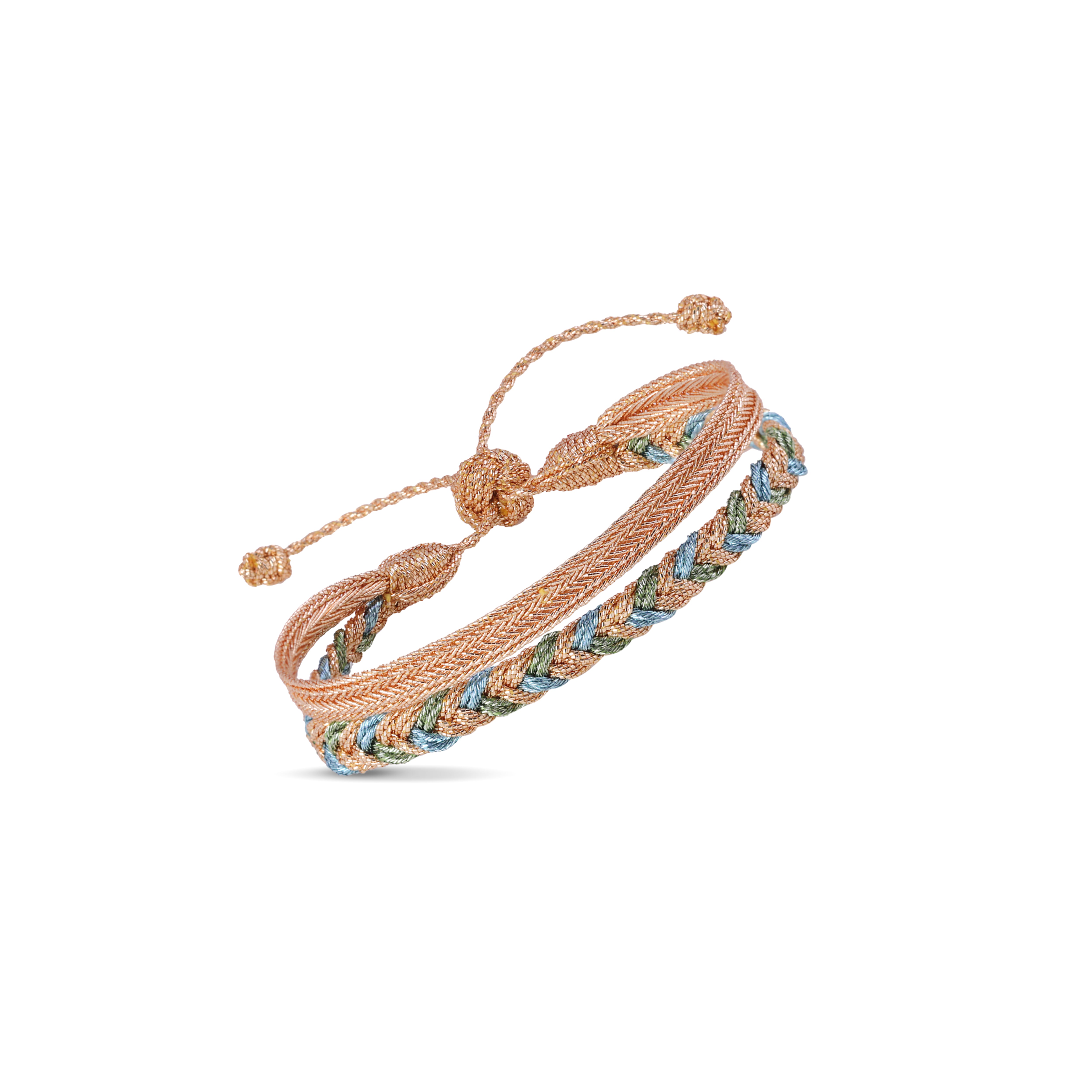 Duo Eya Peach Pistachio + Mini Arrow Peach Bracelet