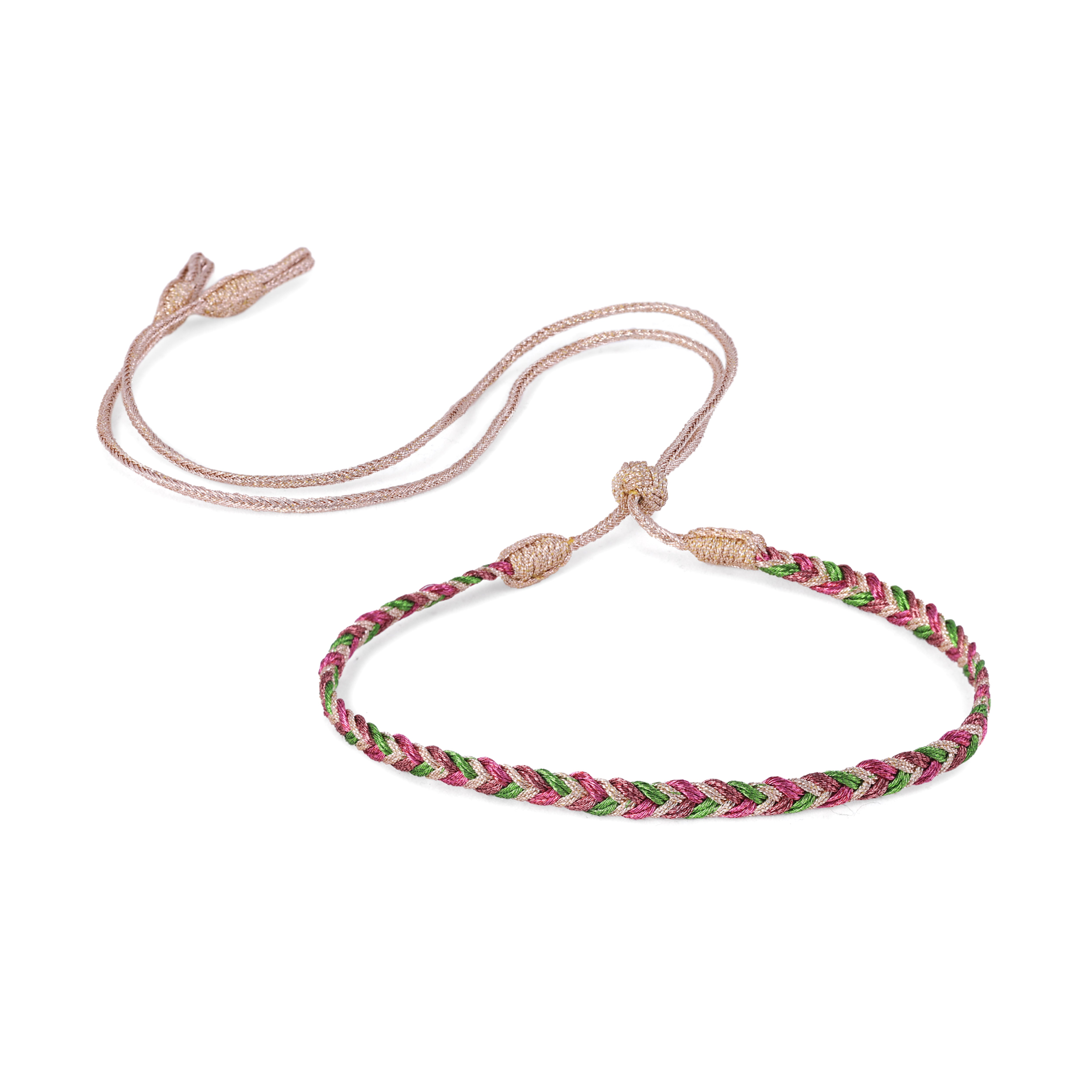 Eya n°2 Choker Rose lime Raspberry