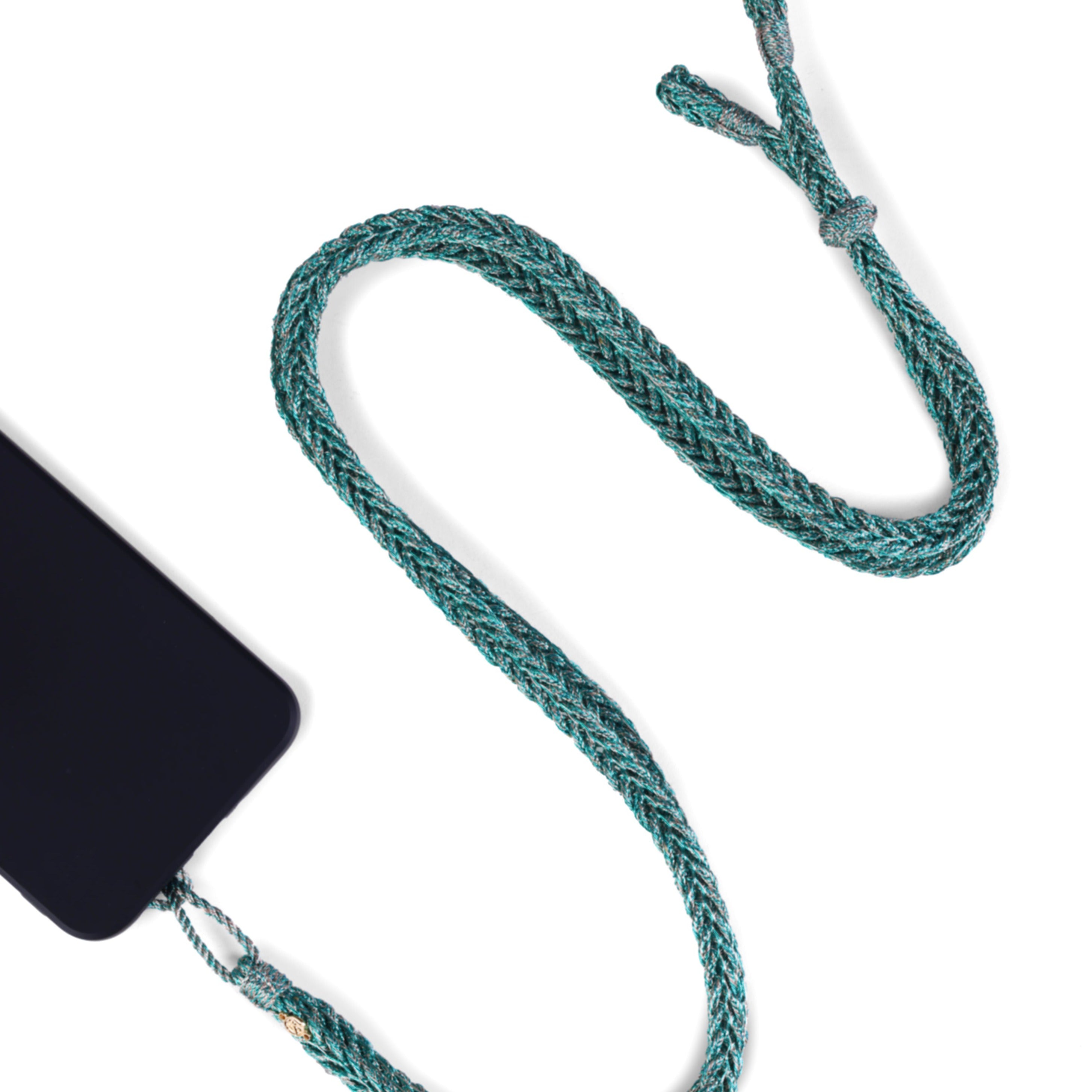 Maxi Braided Phone Strap Tiffany blue