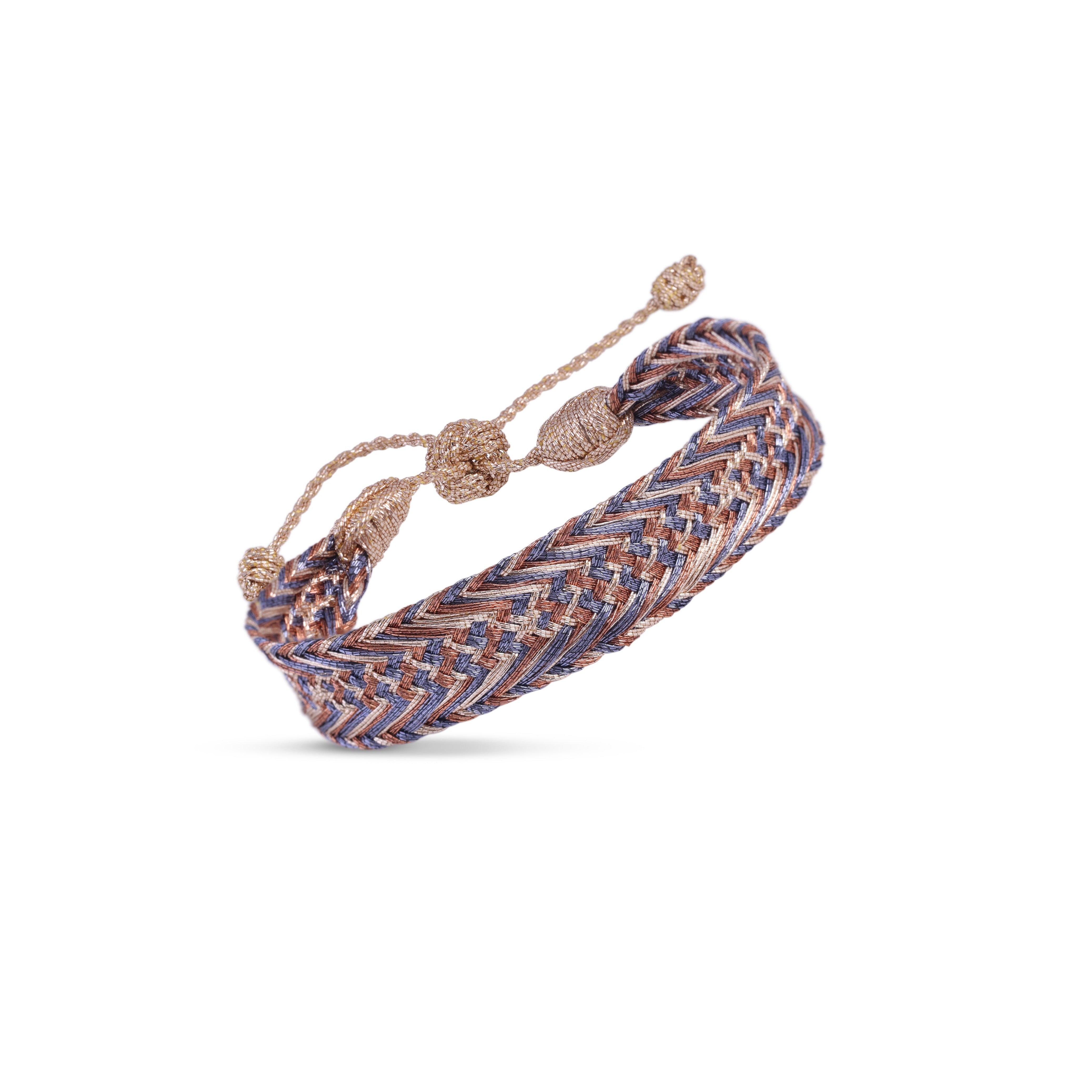 Nerry n°2 Bracelet Rose Gold Terracotta Grey