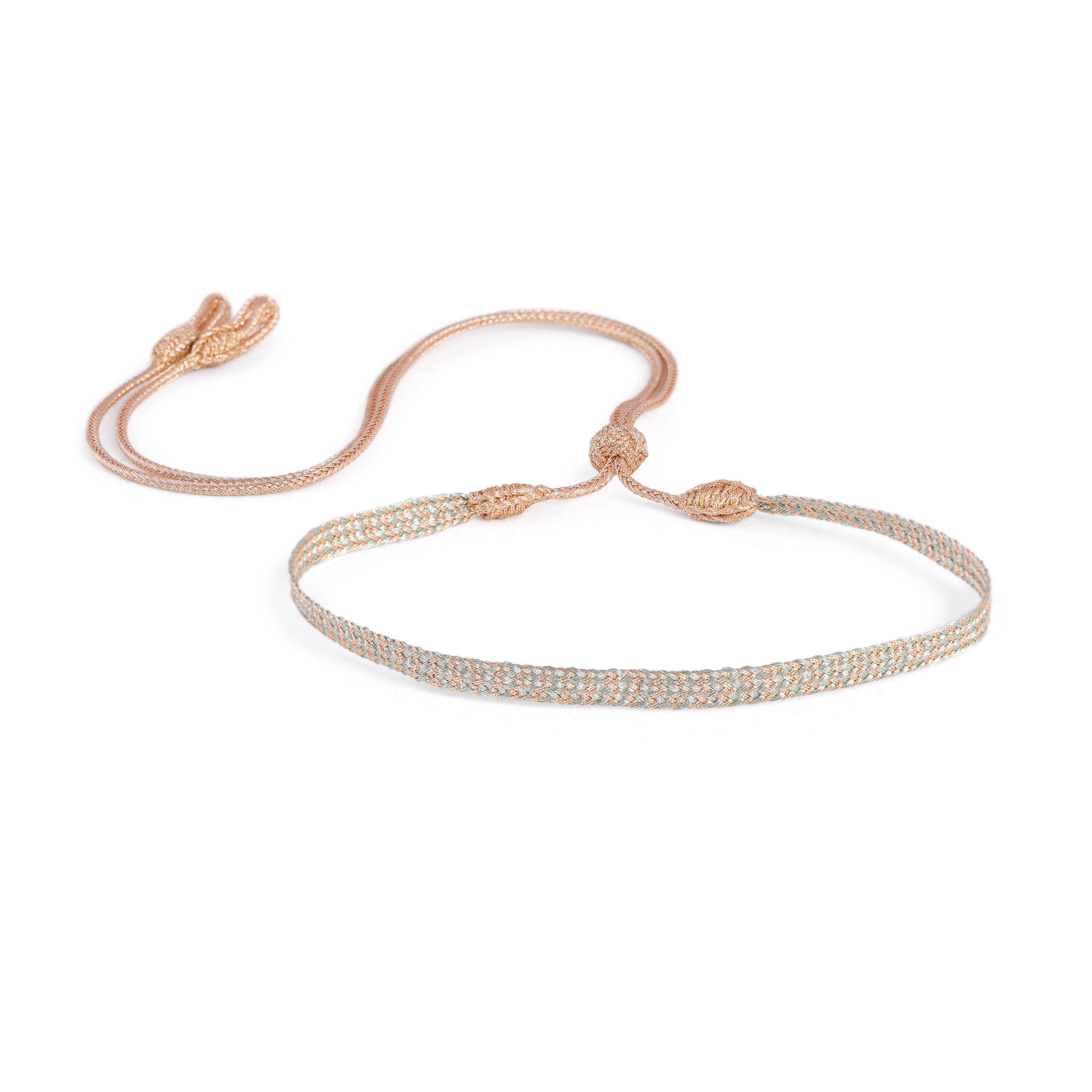 Ania n°2 Choker in Peach Sage