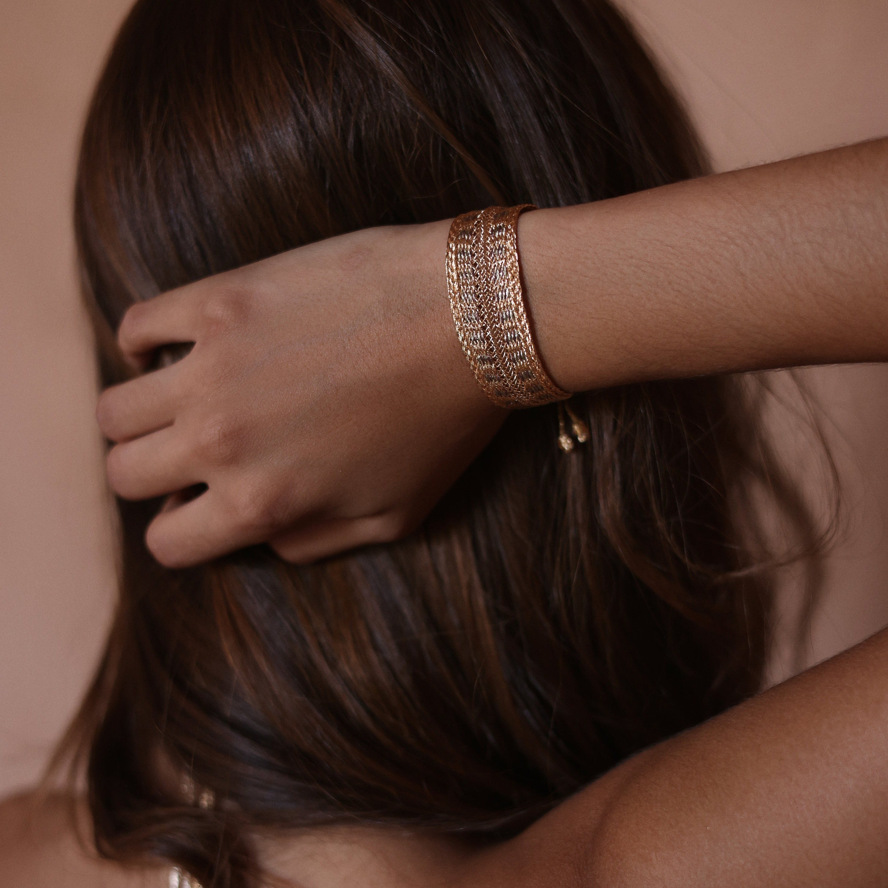 Maxi Yula n°2 Bracelet Peach Pastel