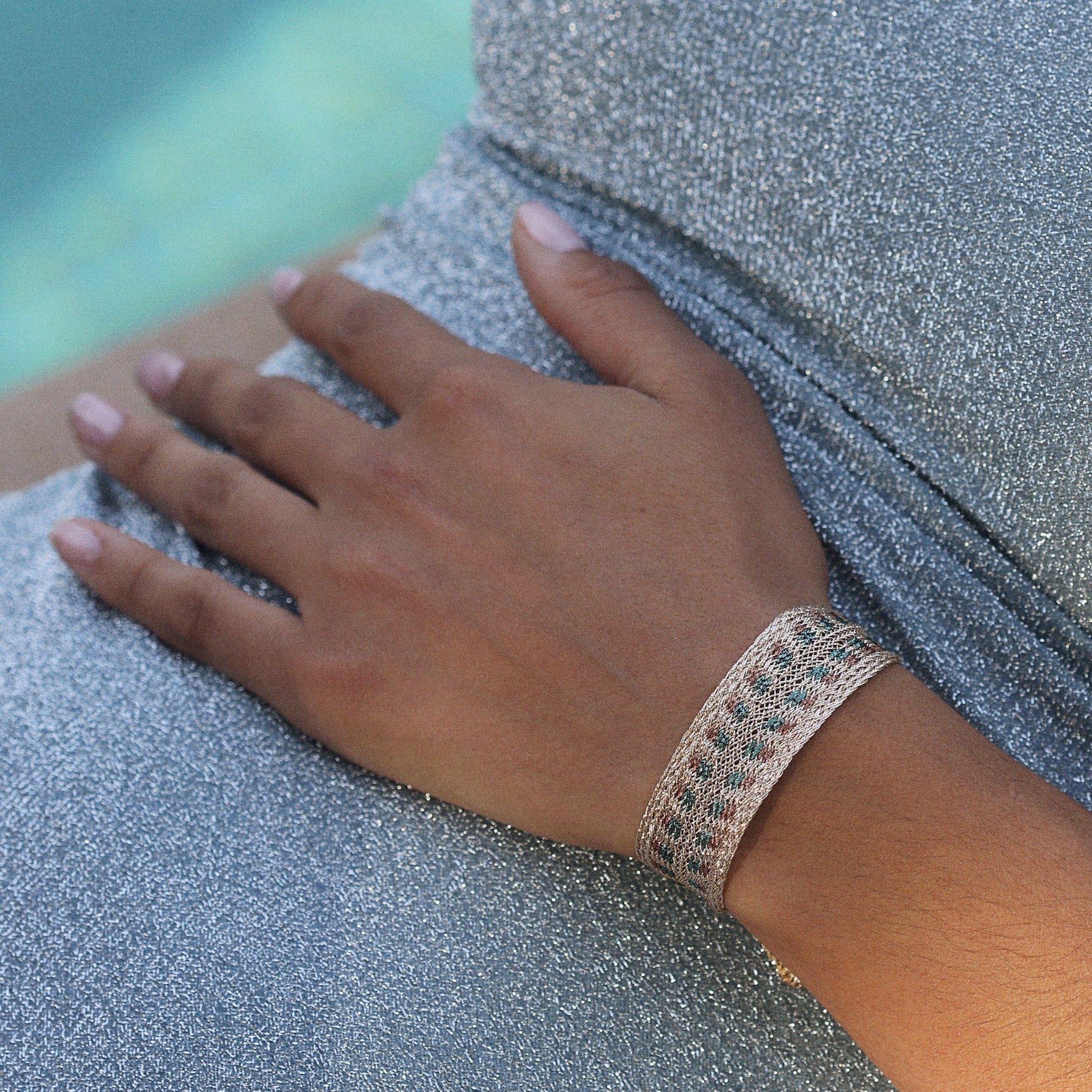 Maxi Yula n°2 Bracelet in Rose Gold Terracotta
