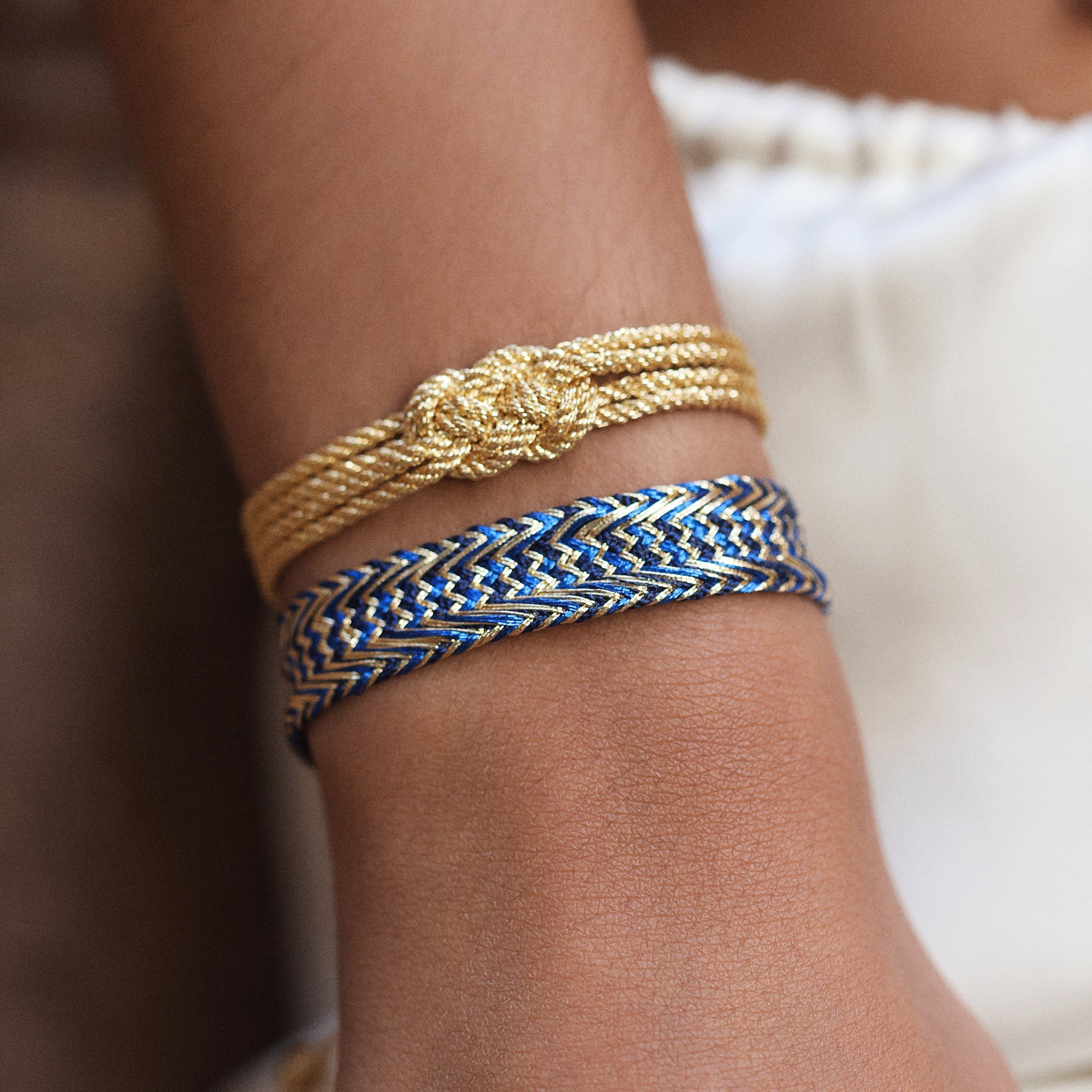 Nerry n°2 Bracelet Gold Bright Blue