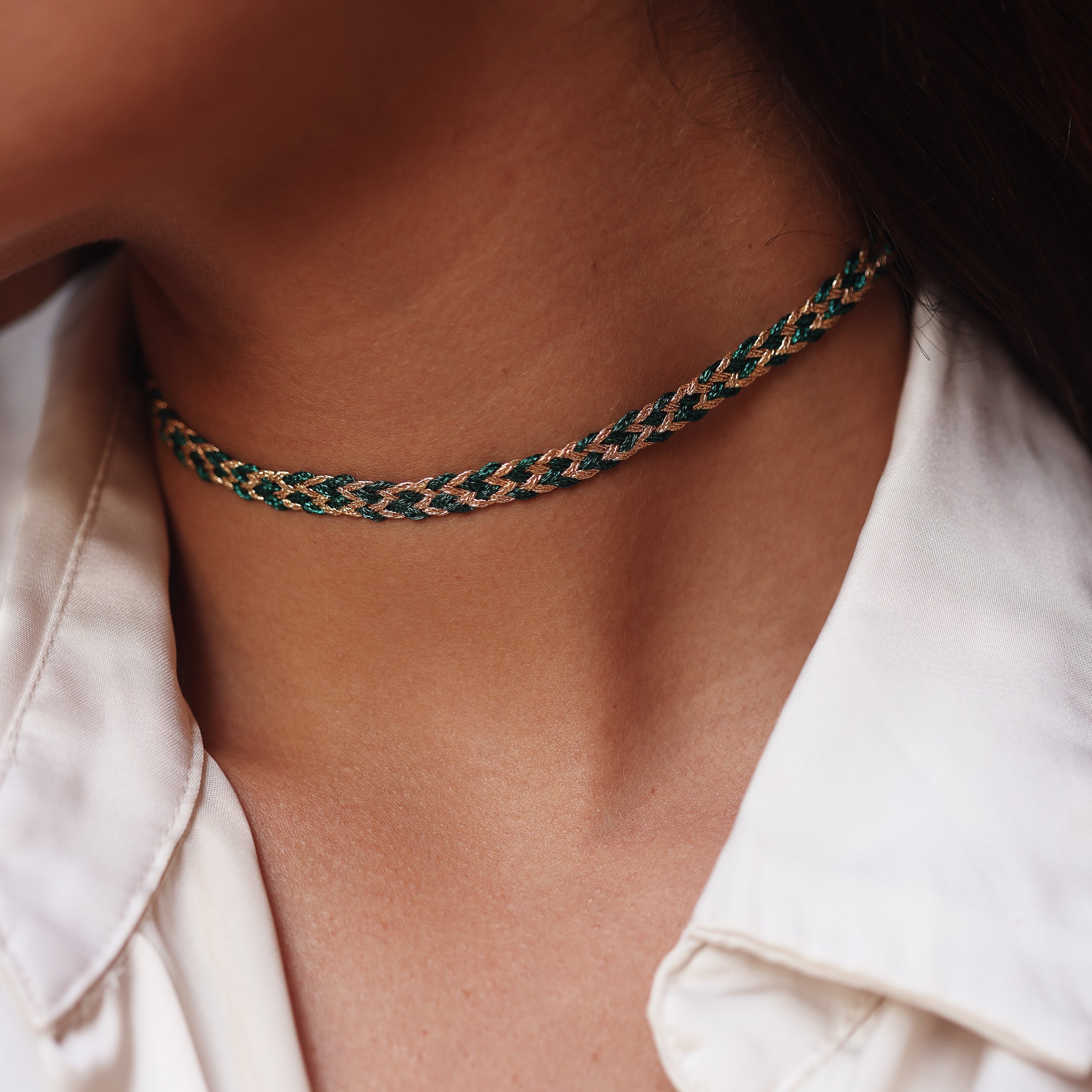 Zyn n°2 Choker Peach Emerald