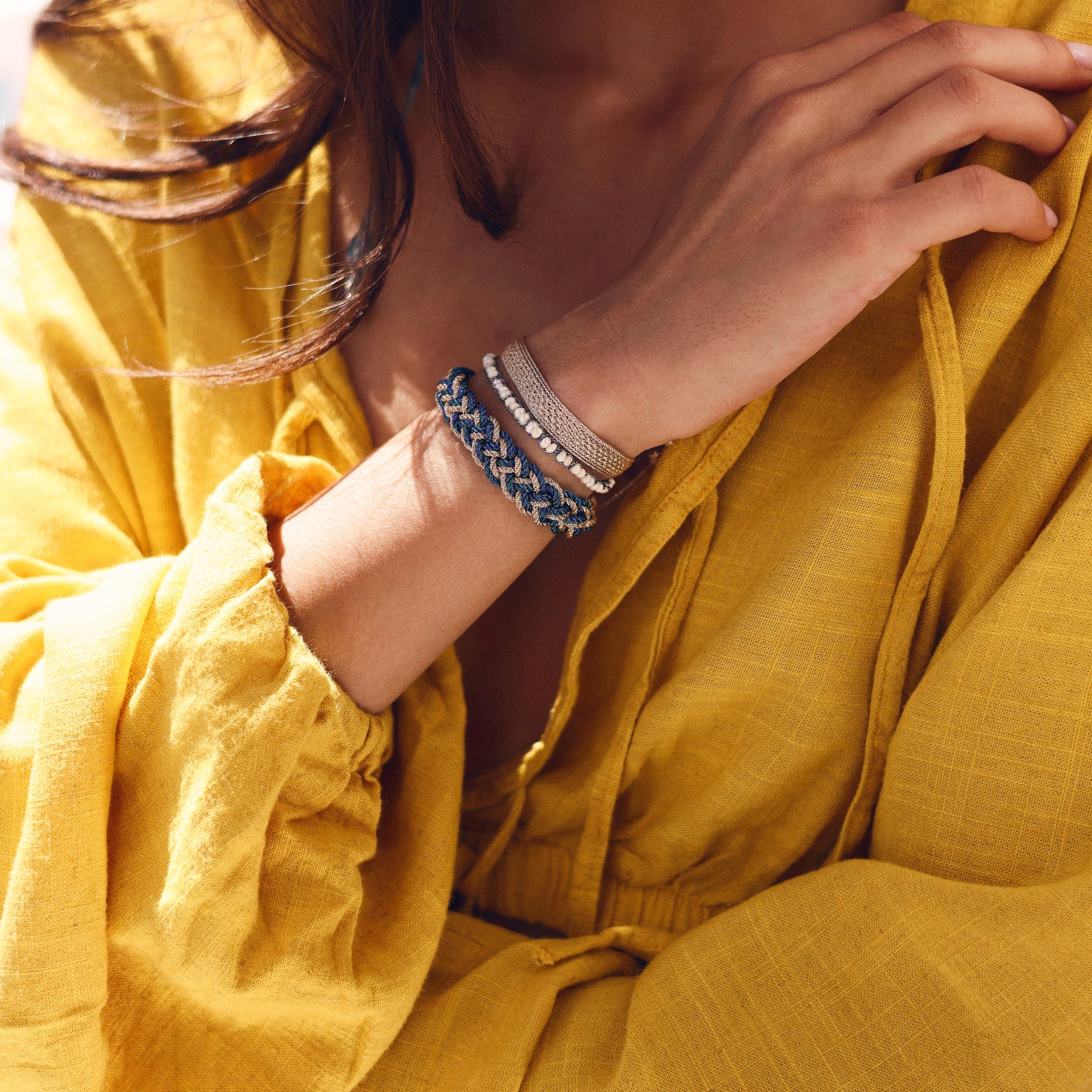 Kahena nº2 Bracelet in Rose Gold Jade Lapis