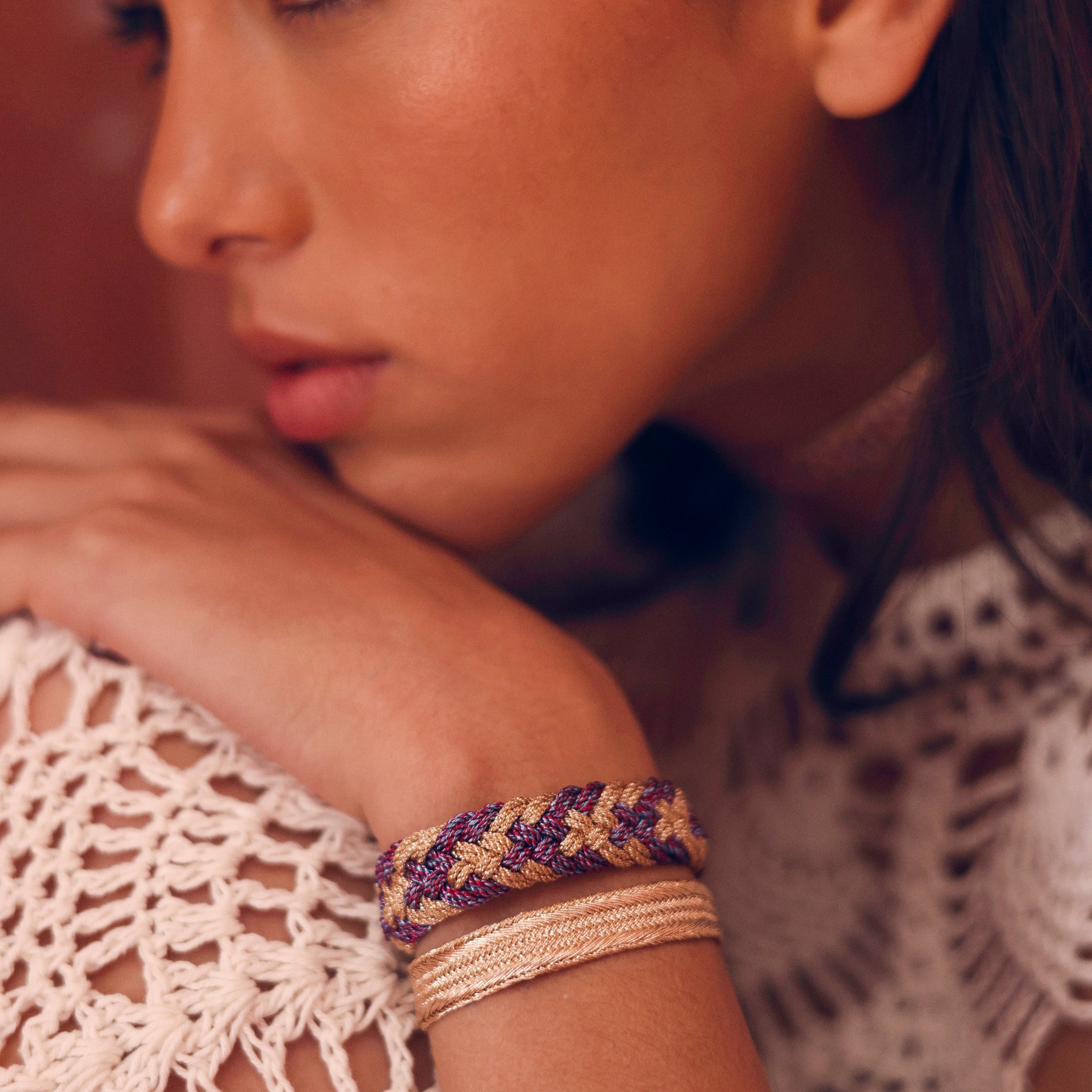 Zena II nº2 Bracelet in Rose Gold Shiny Pink