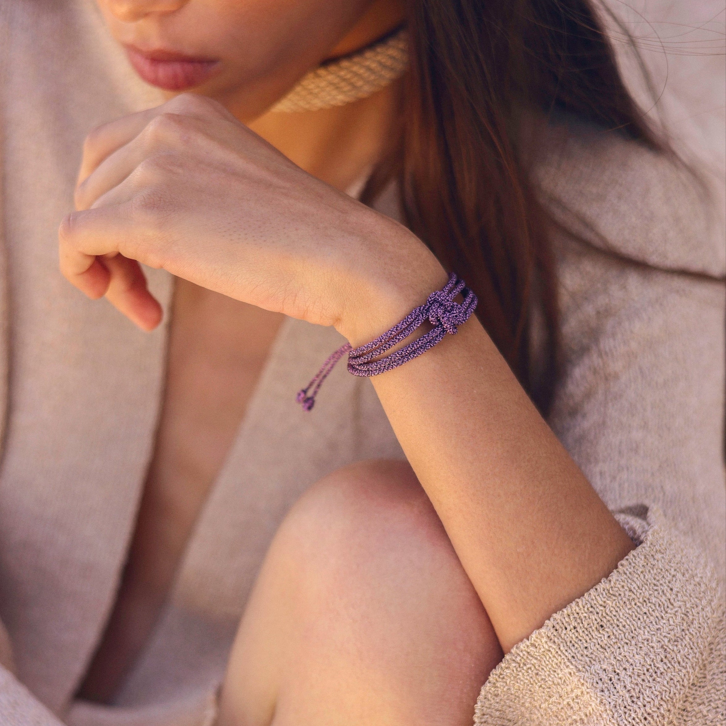 Maxi Iris nº1 Bracelet in Amethyst