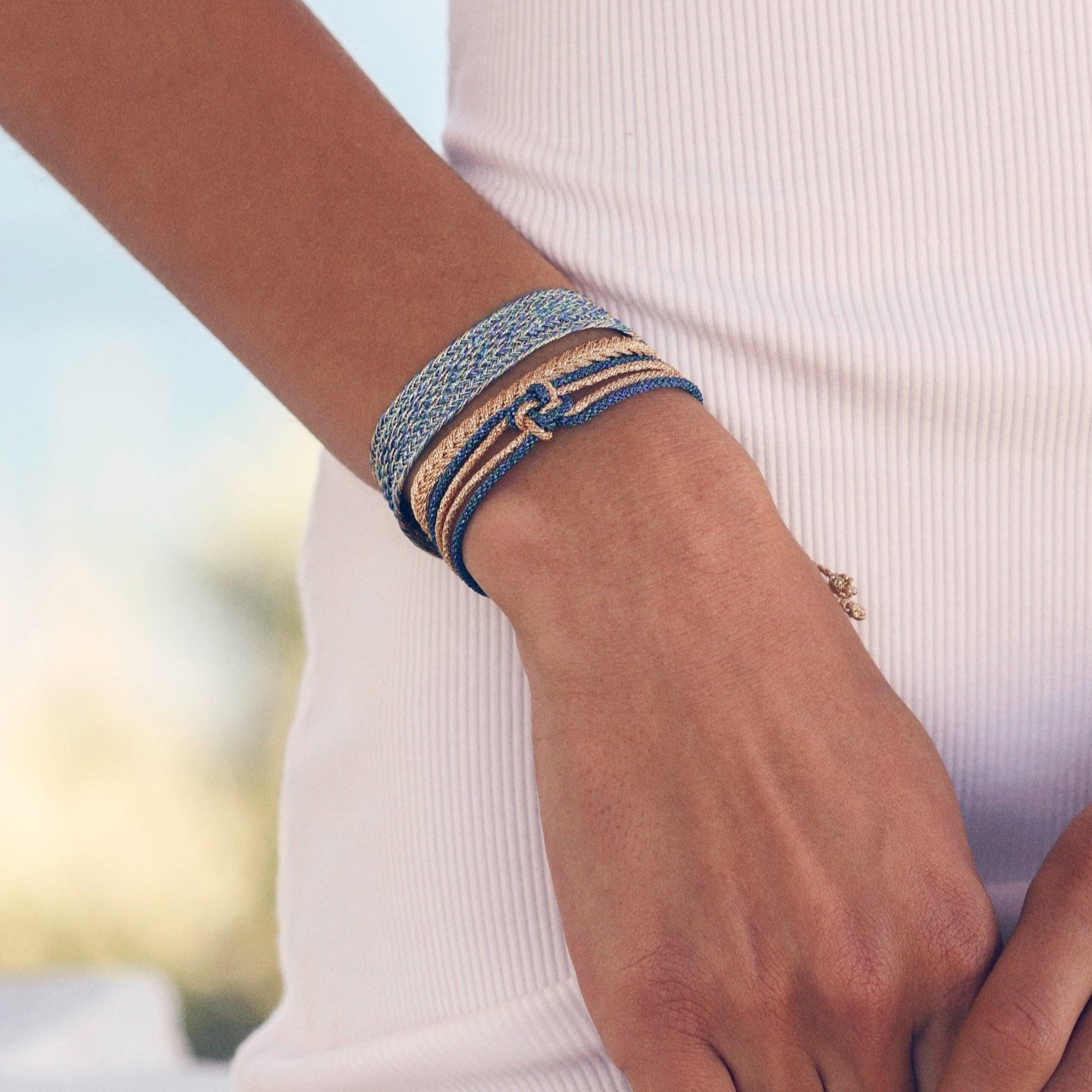 Iris nº2 Bracelet in Peach Jade Lapis