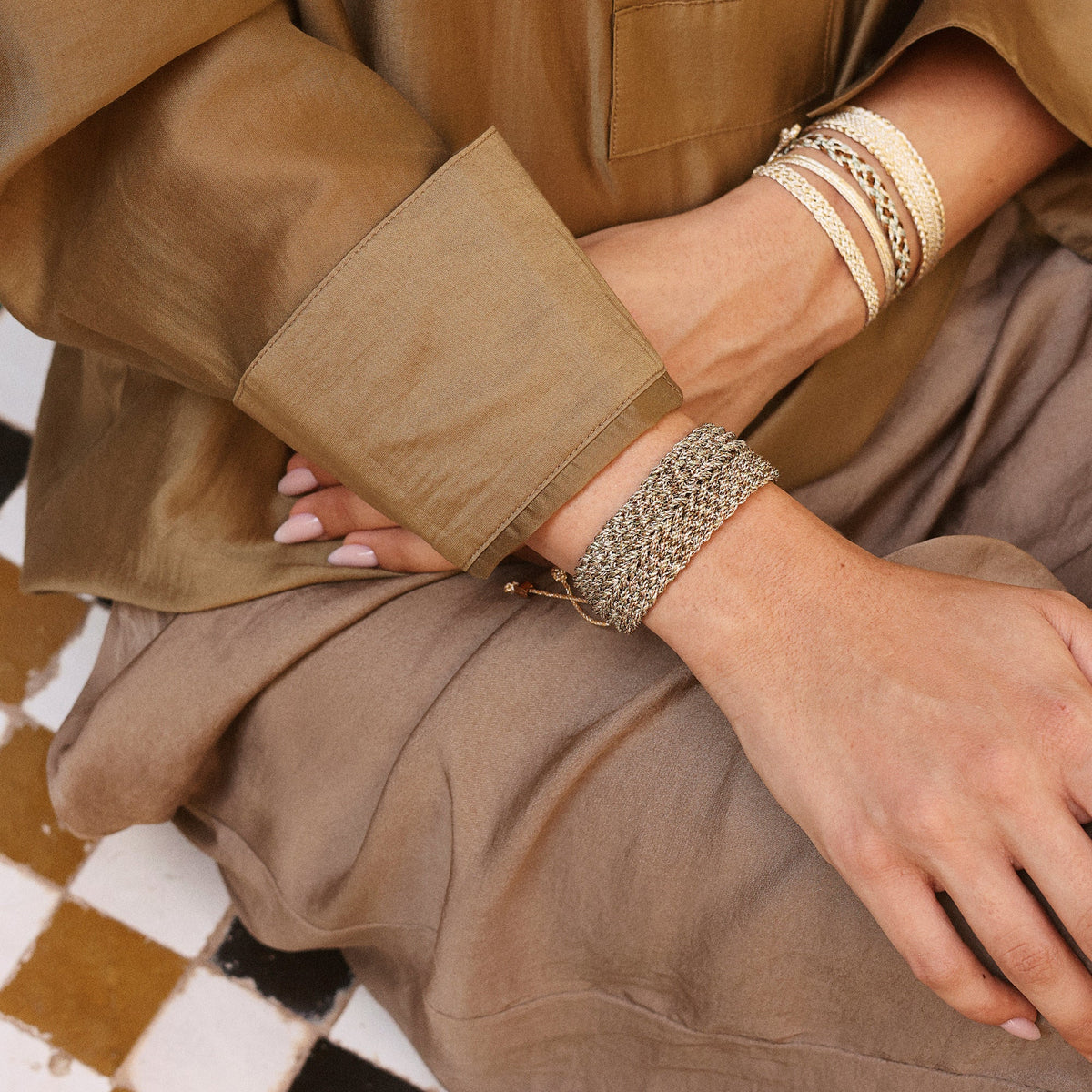 Uzoud nº1 in Peach & Silver Pistachio Chestnust