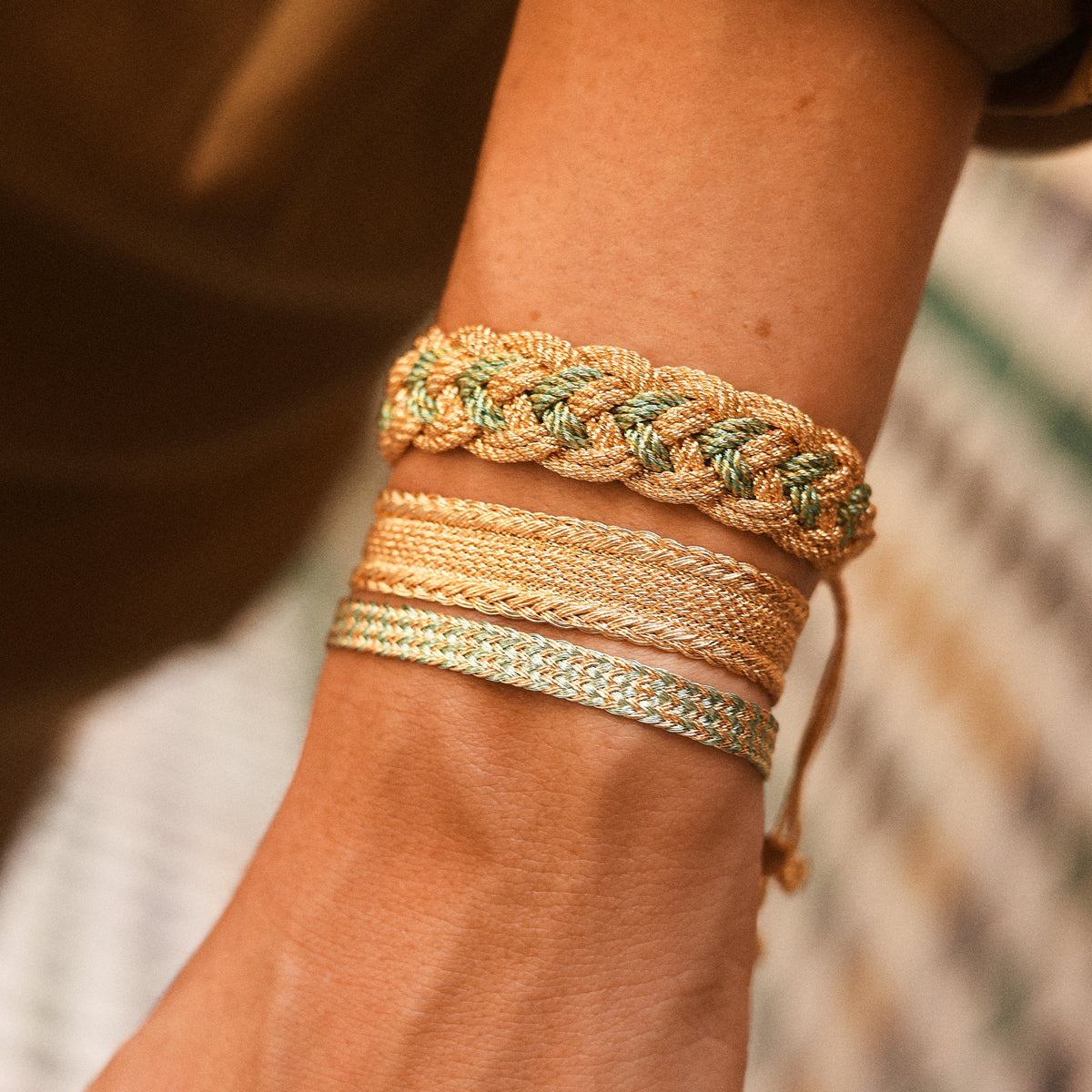 Mini Ifni nº2 Bracelet Peach Ginger Jade