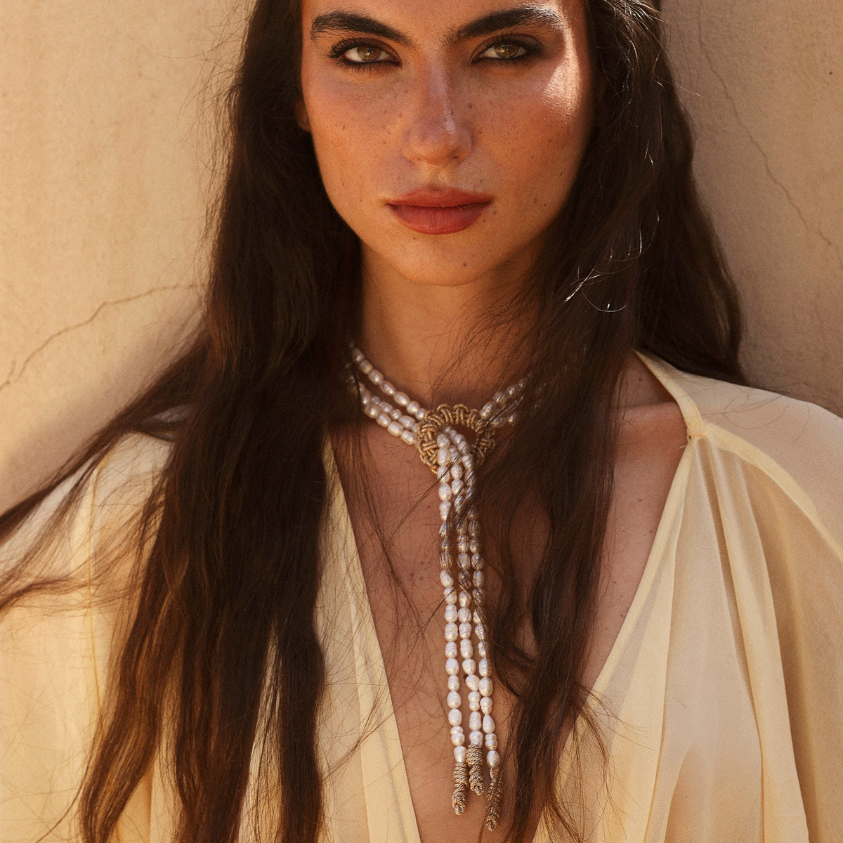 Maxi Halo Necklace in Rose Gold w/ Joher