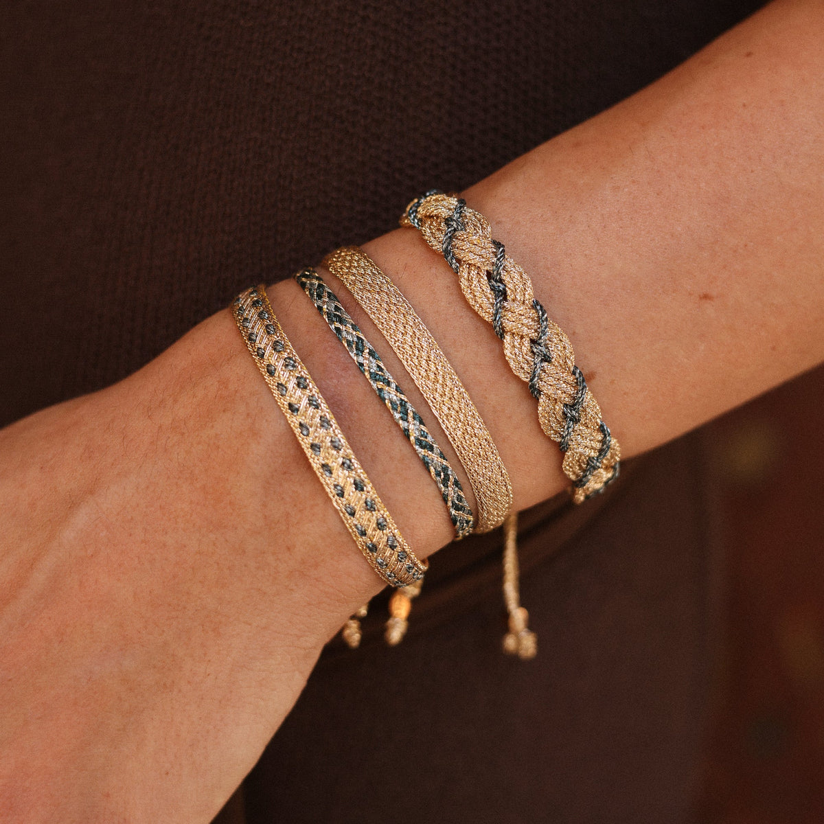 Mini Zaya nº2 Bracelet in Rose Gold Royal Granite