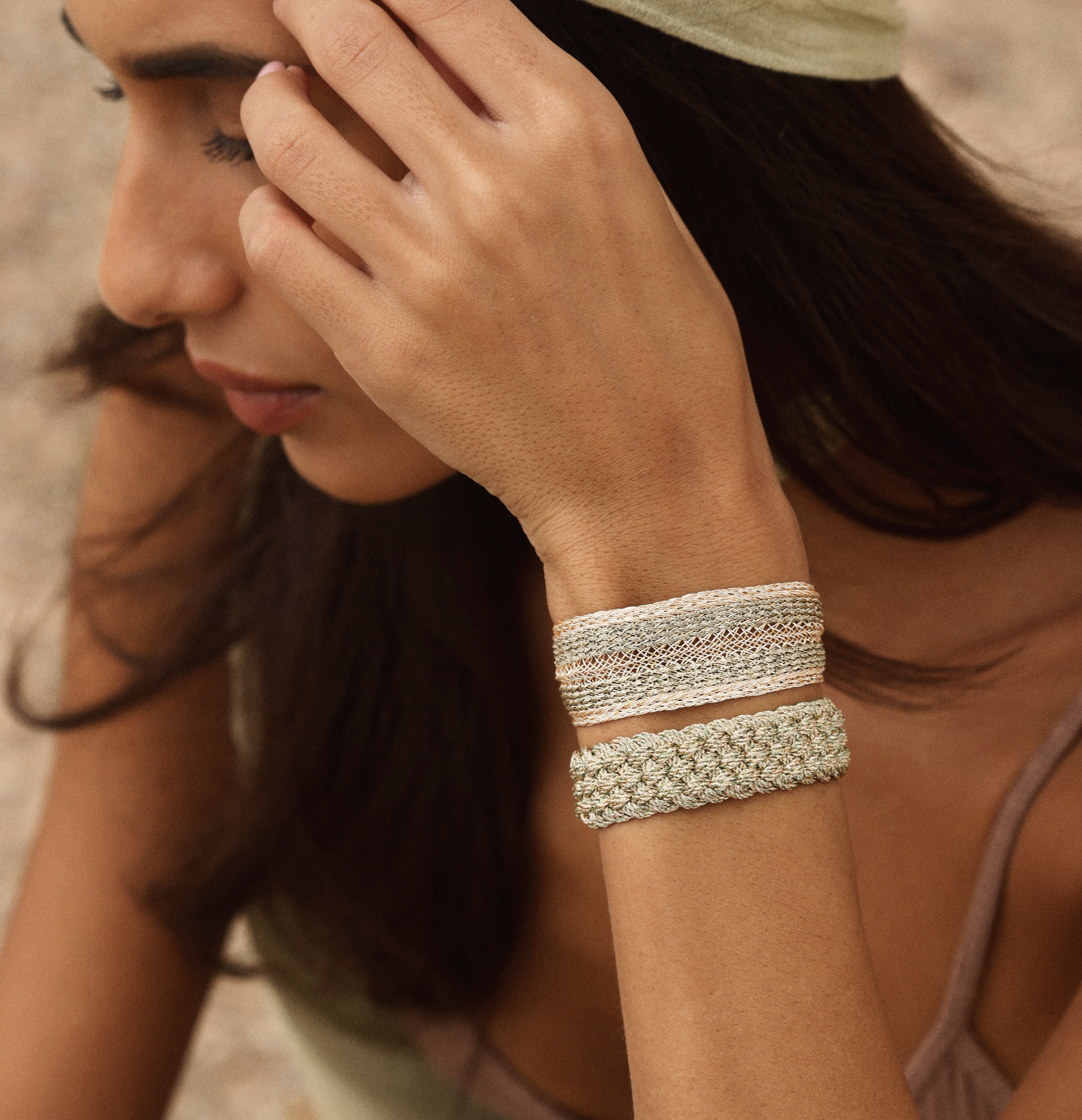 Maxi Yula n°3 Bracelet en Peach Moss