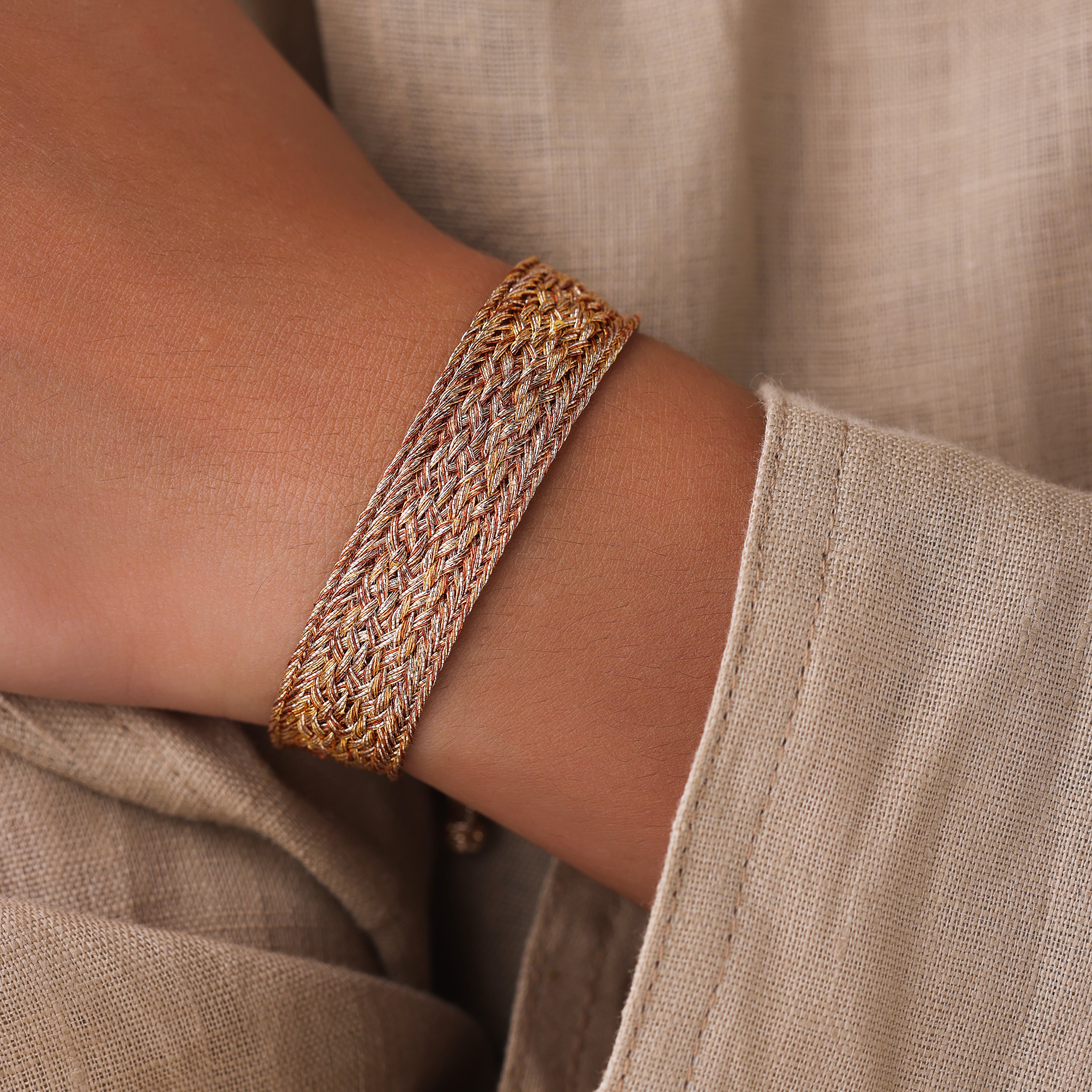 Intermix nº1 Bracelet in Rose Gold Amber Toffee