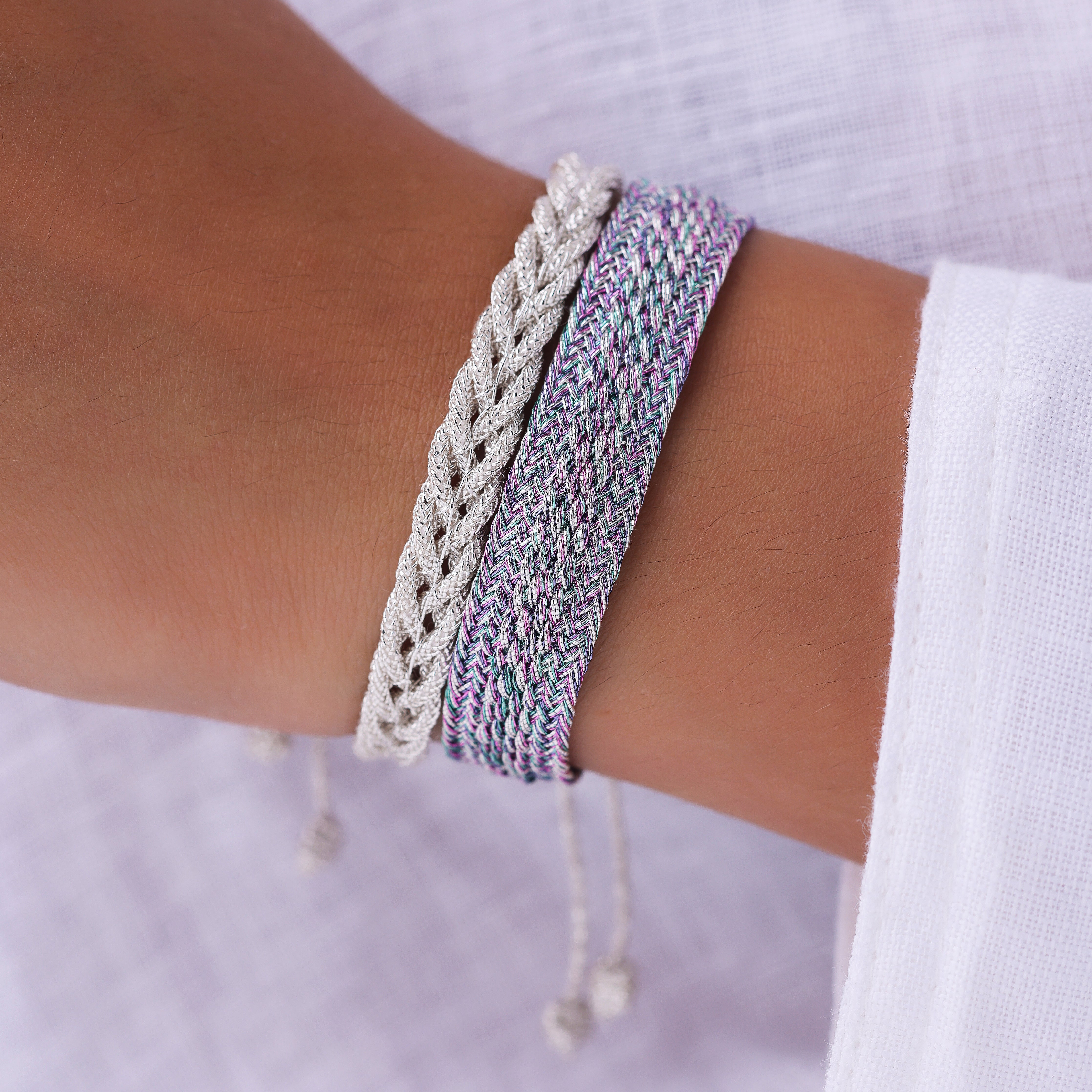 Izy n°1 Bracelet in Silver Plum