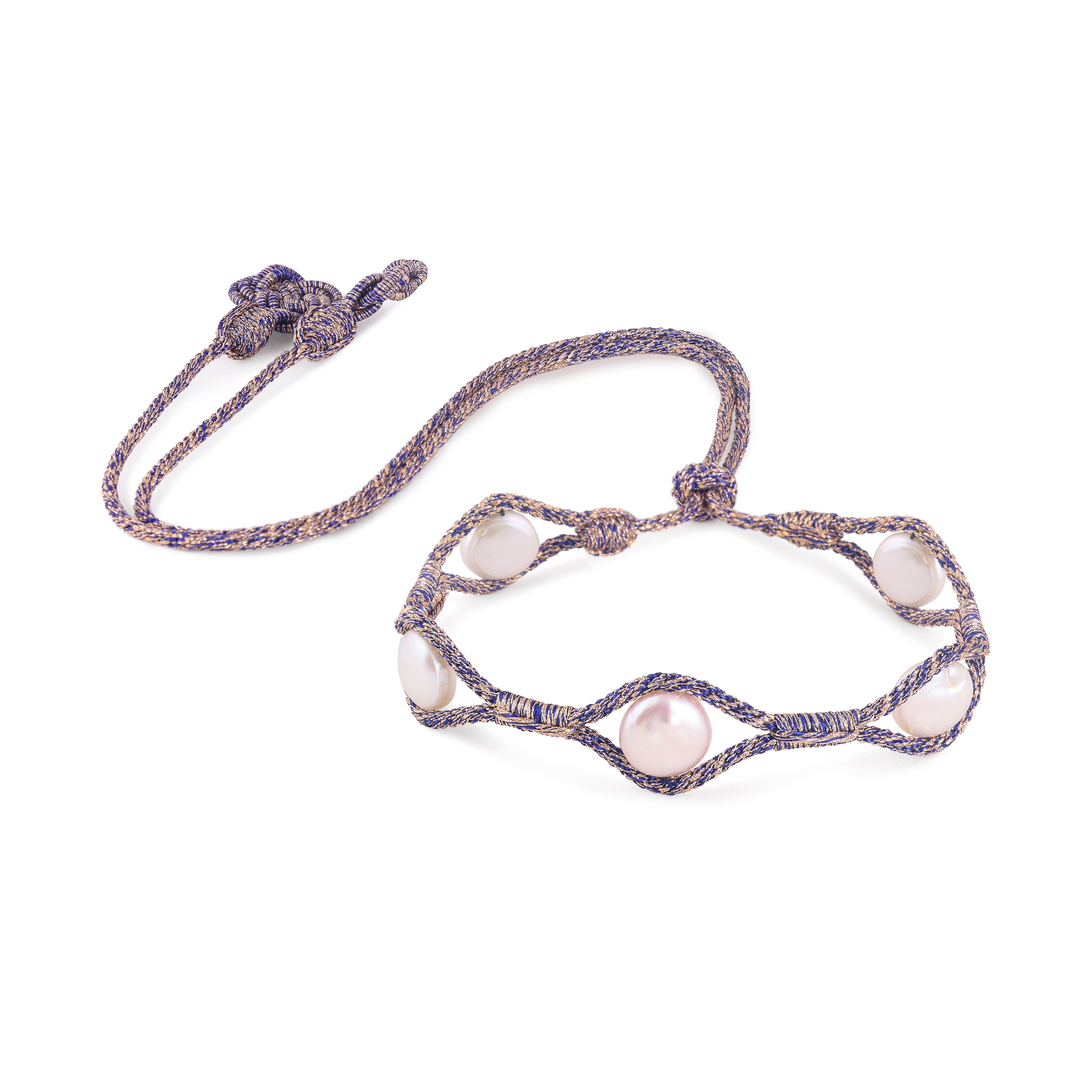 Aynara nº1 Choker in Peach Royal Purple