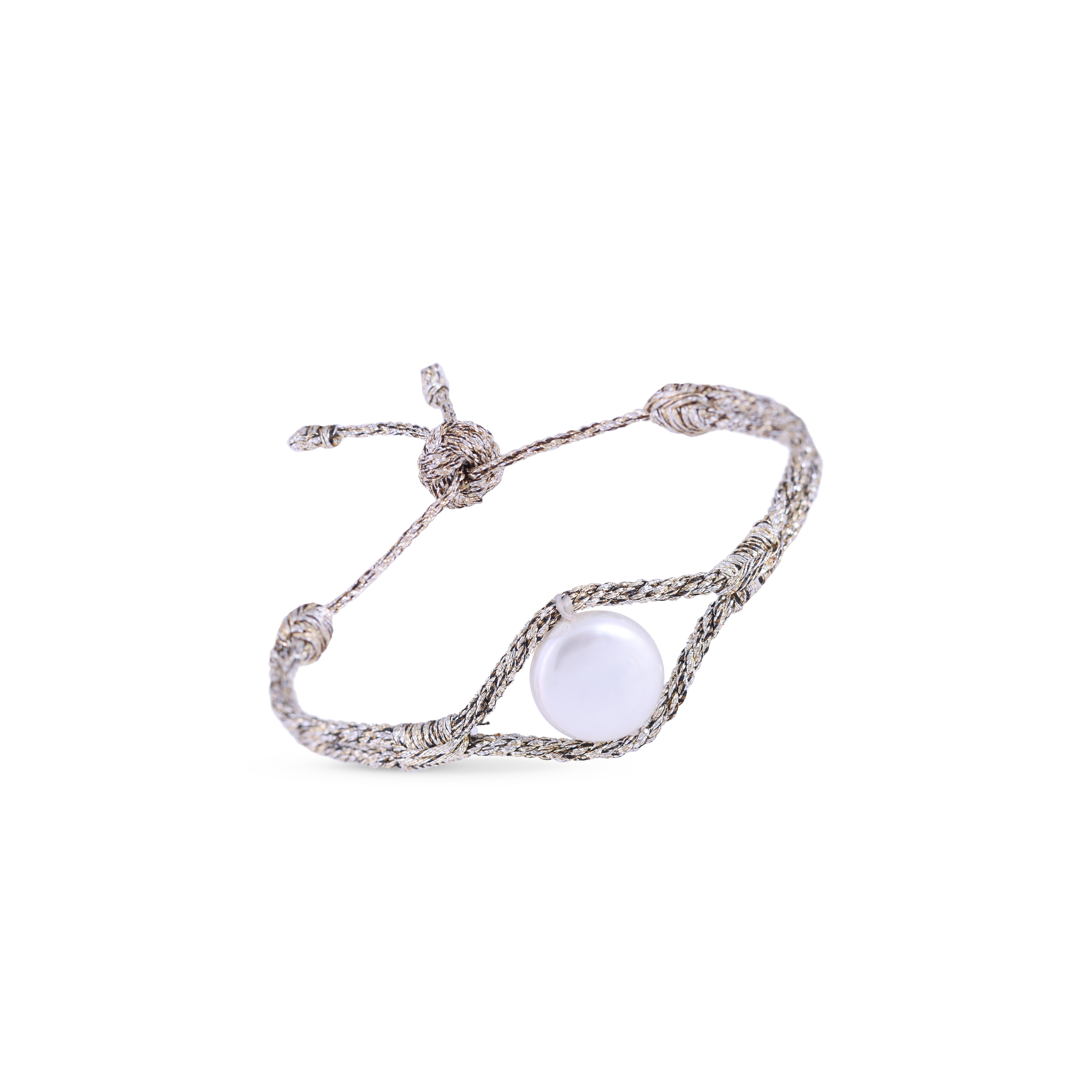 Aynara nº1 Bracelet in Gold & Silver Shiny Olive