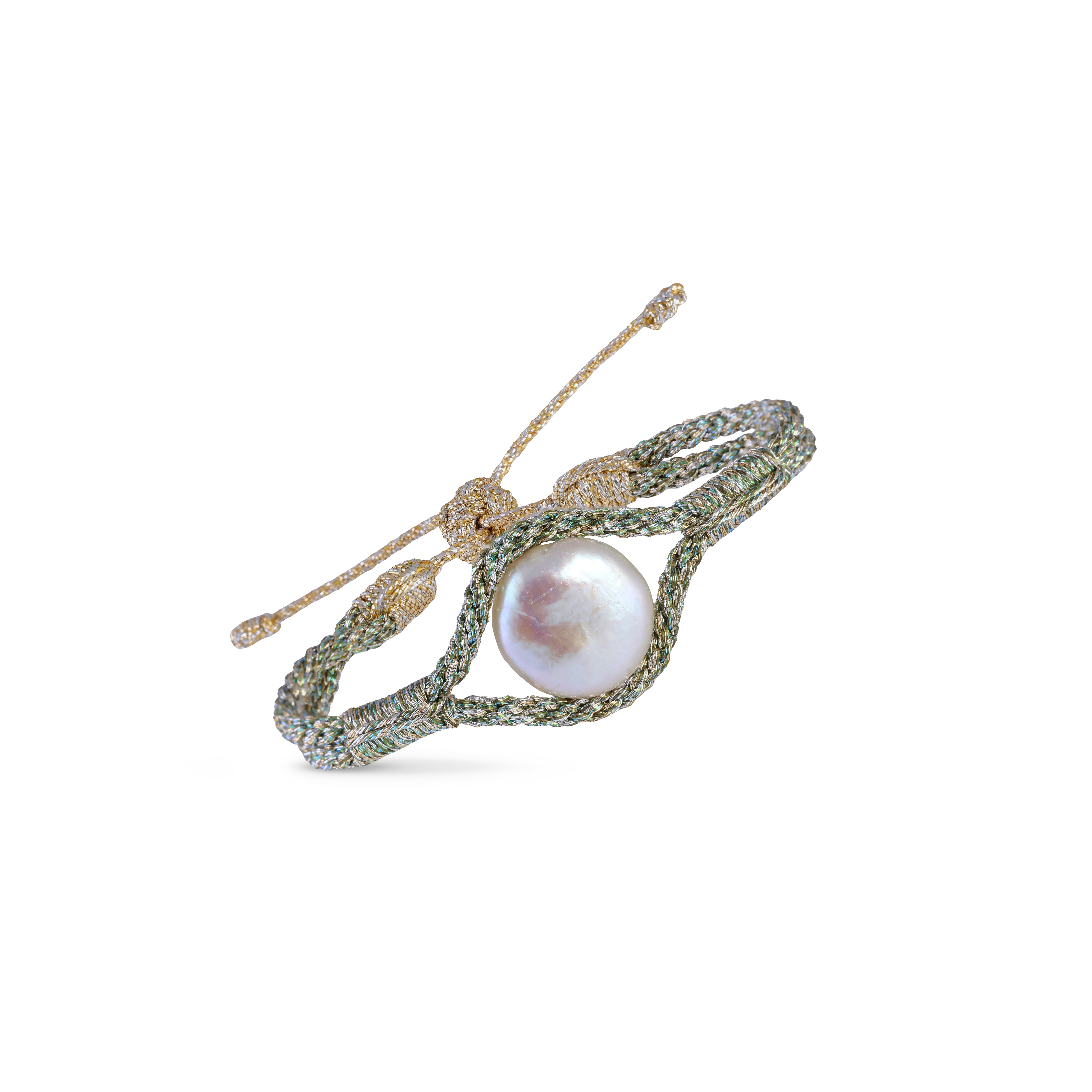 Aynara nº1 Bracelet in Gold & Silver Olive Fern