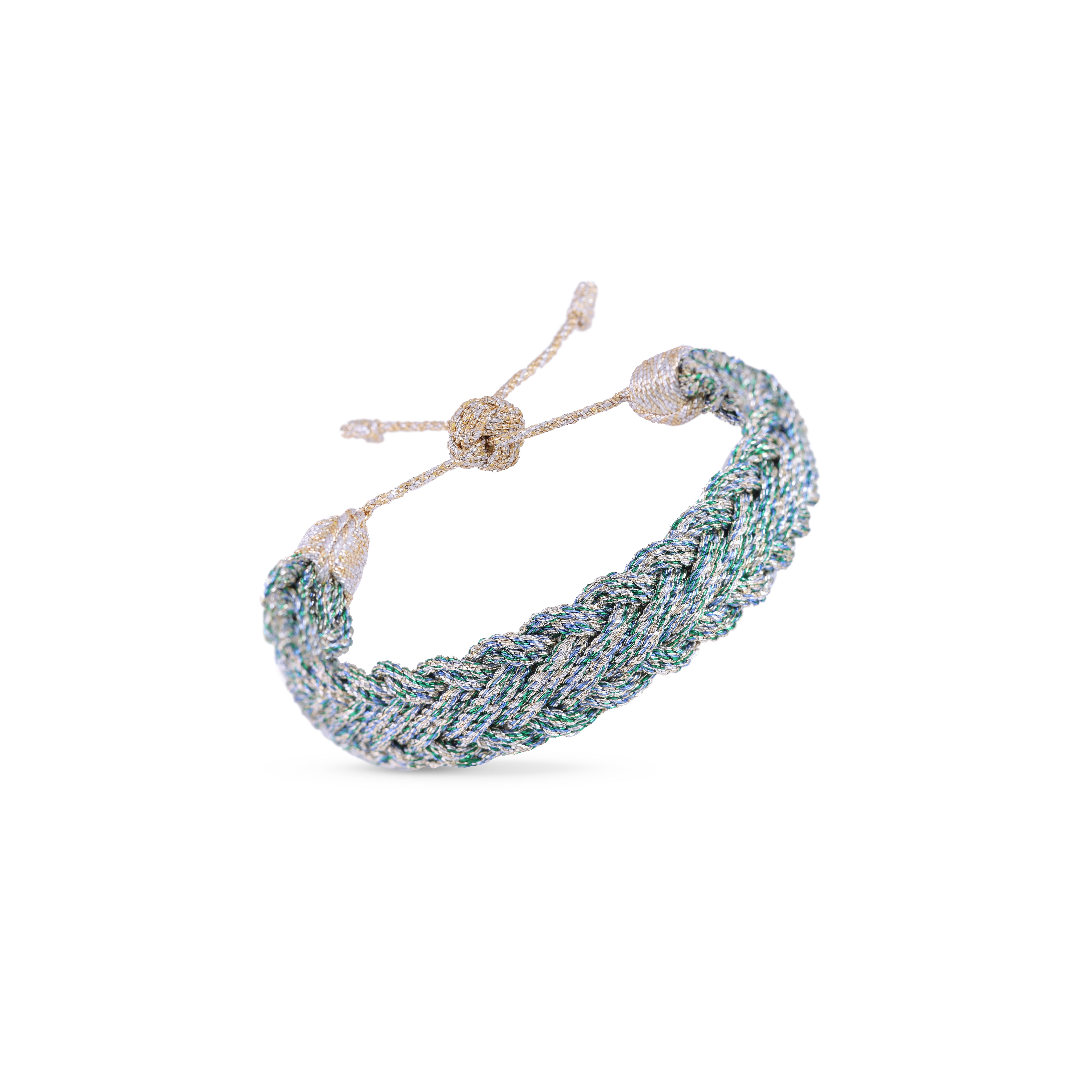 Azal nº1 Bracelet in Gold & Silver in Green Apple
