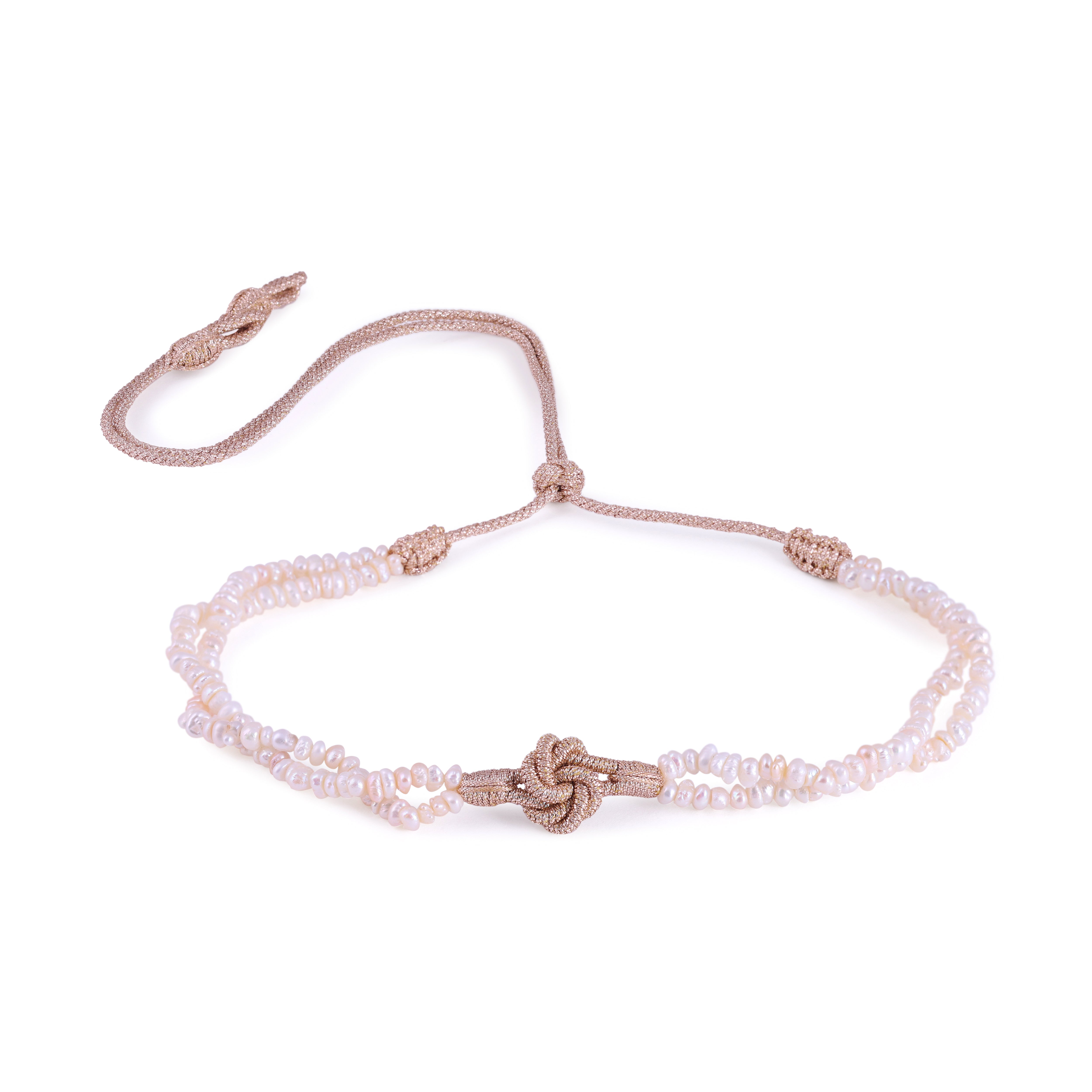 Coralia Necklace w/ Joher Rose Gold