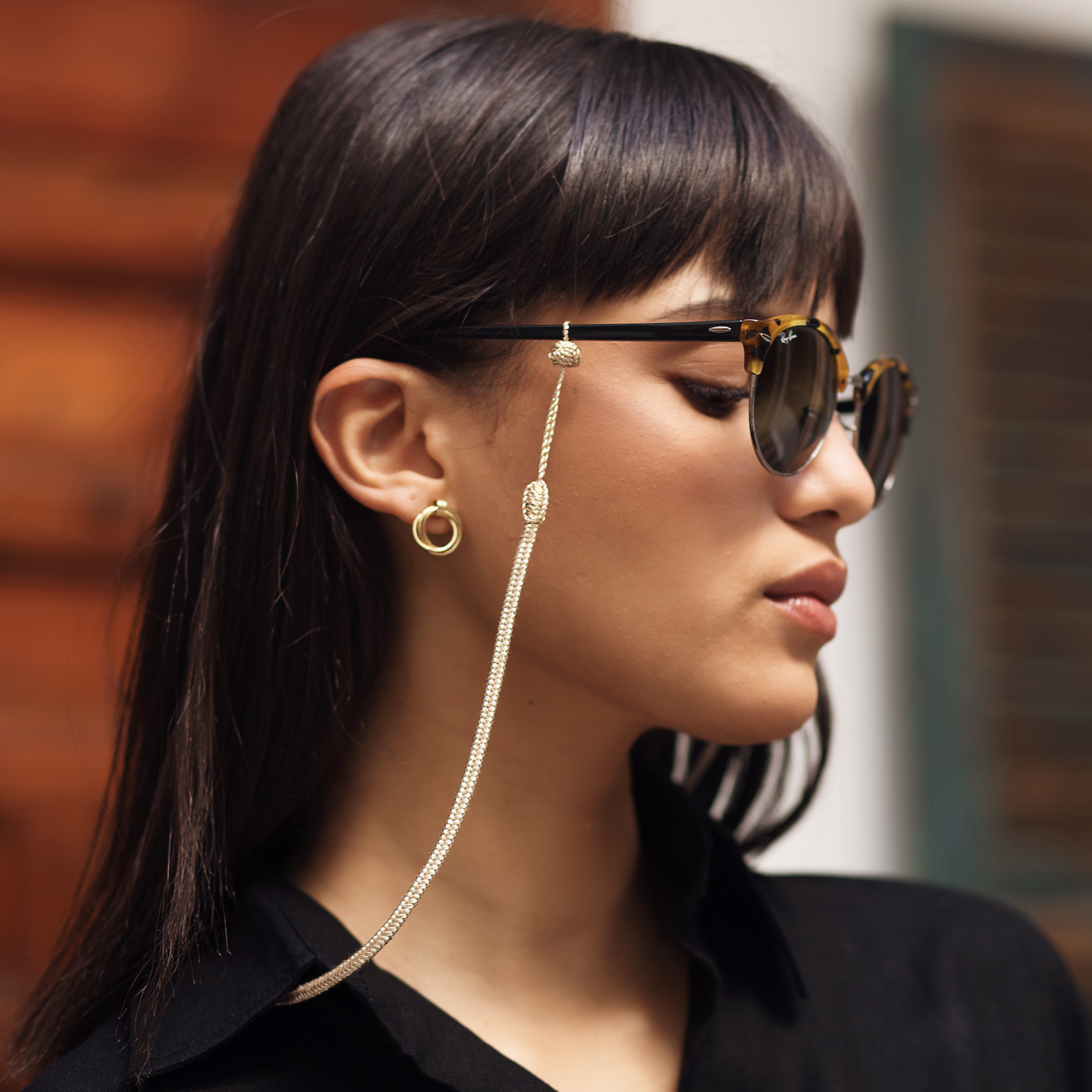 Cable Glasses Strap In Hot Pink