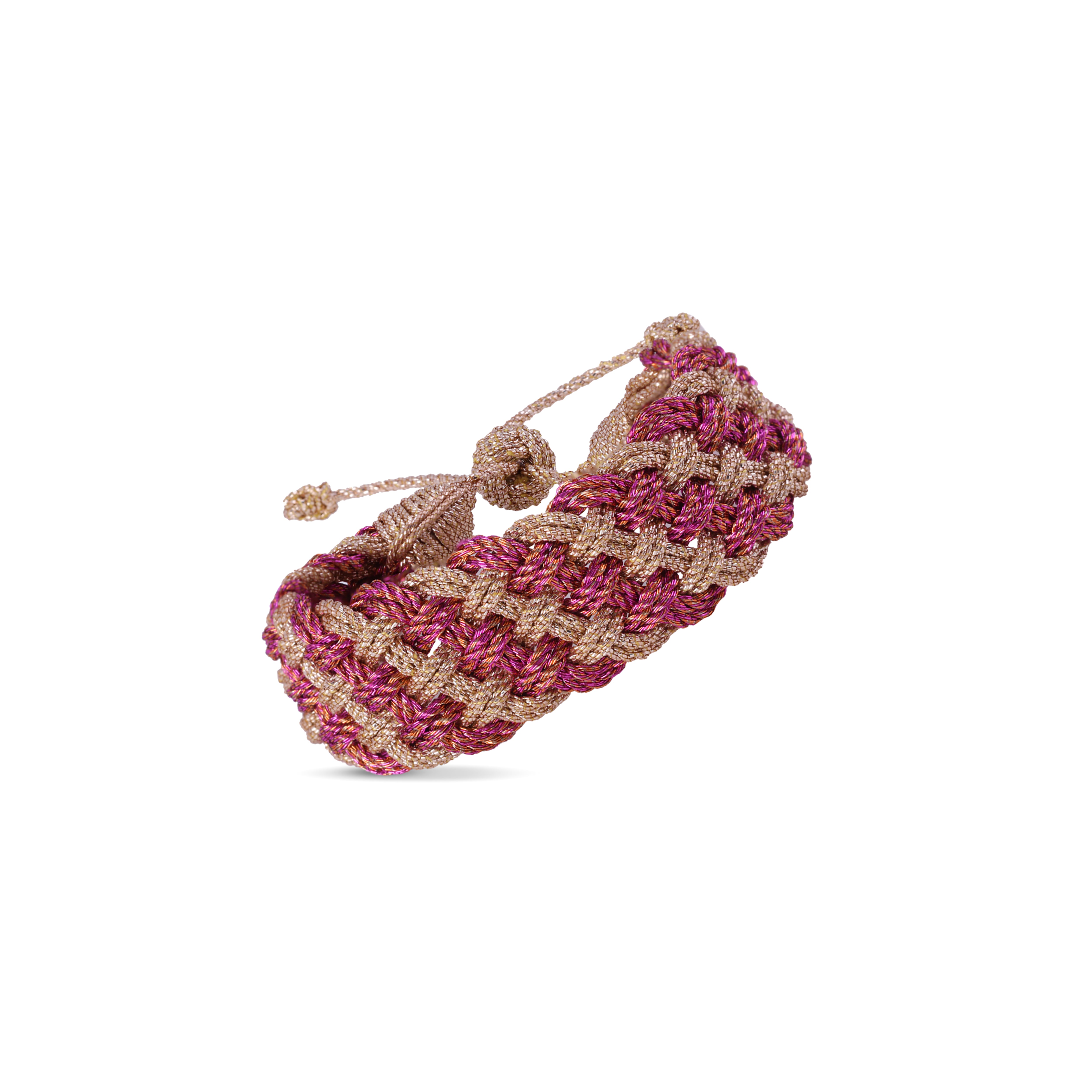 Diyah nº2 Bracelet in Rose Gold Hot Pink