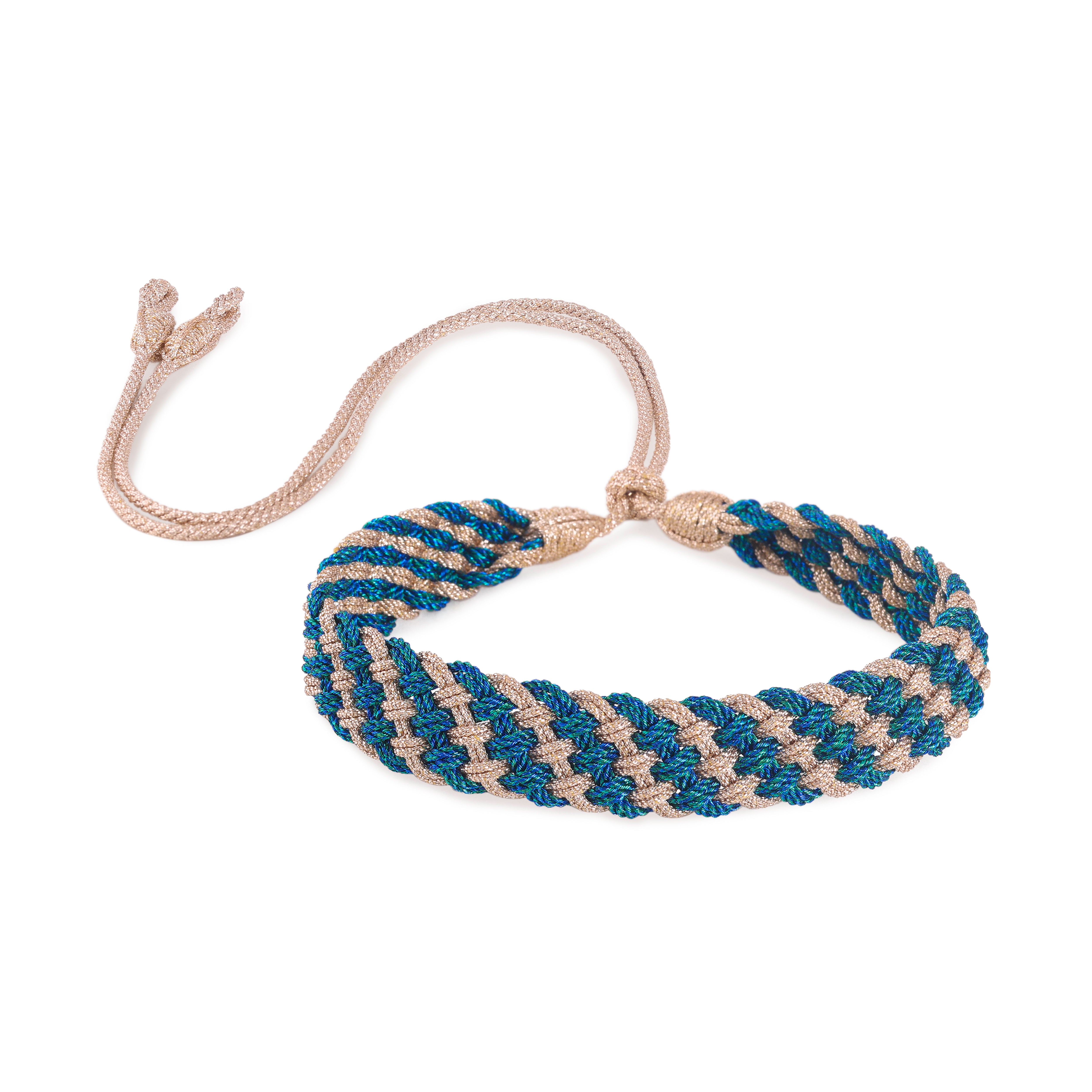Diyah nº2 Choker in Rose Gold Jade Lapis
