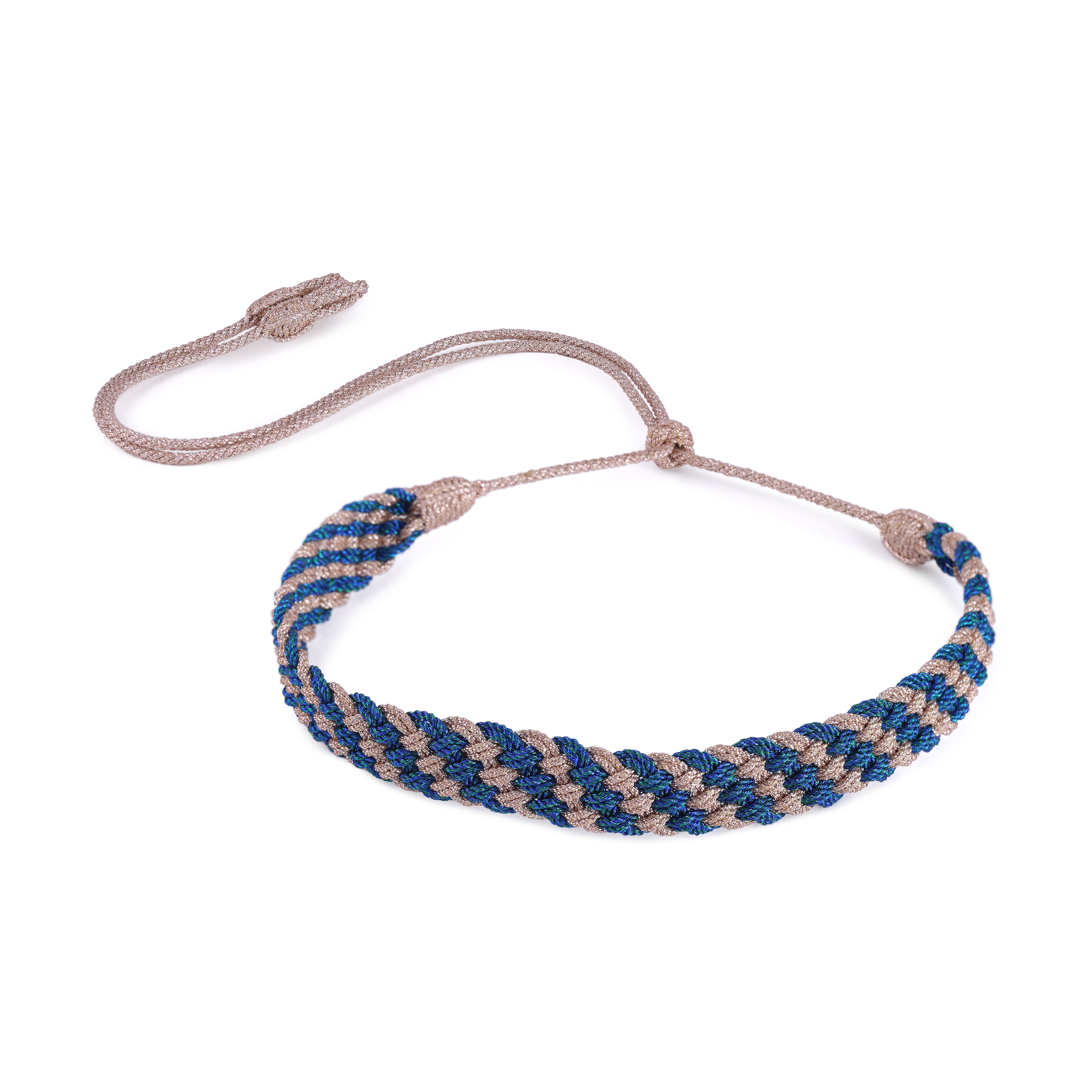 Box n°1 Choker in Peach Turquoise