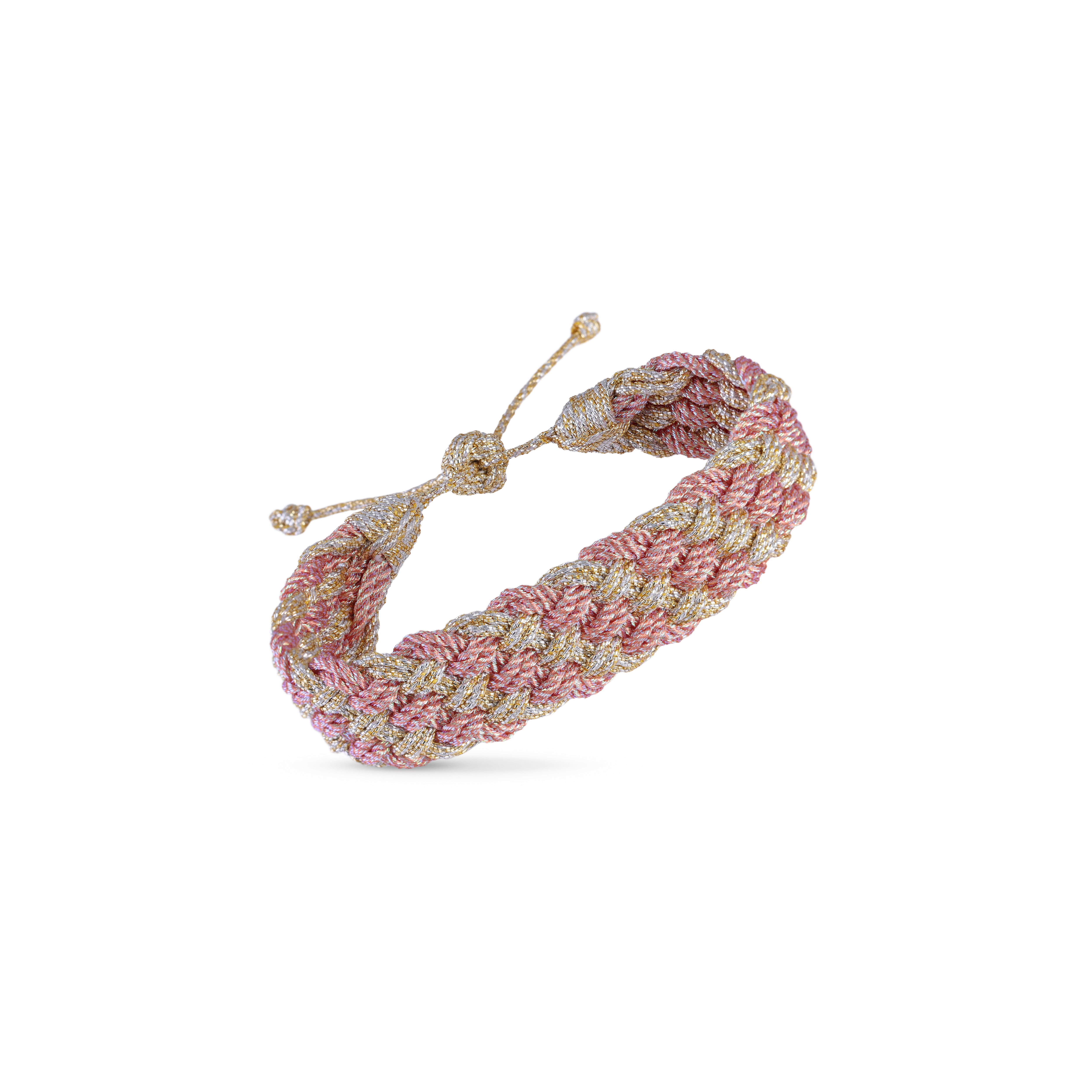 Bracelet Diyah nº2 en Gold & Silver Shimmering Blush