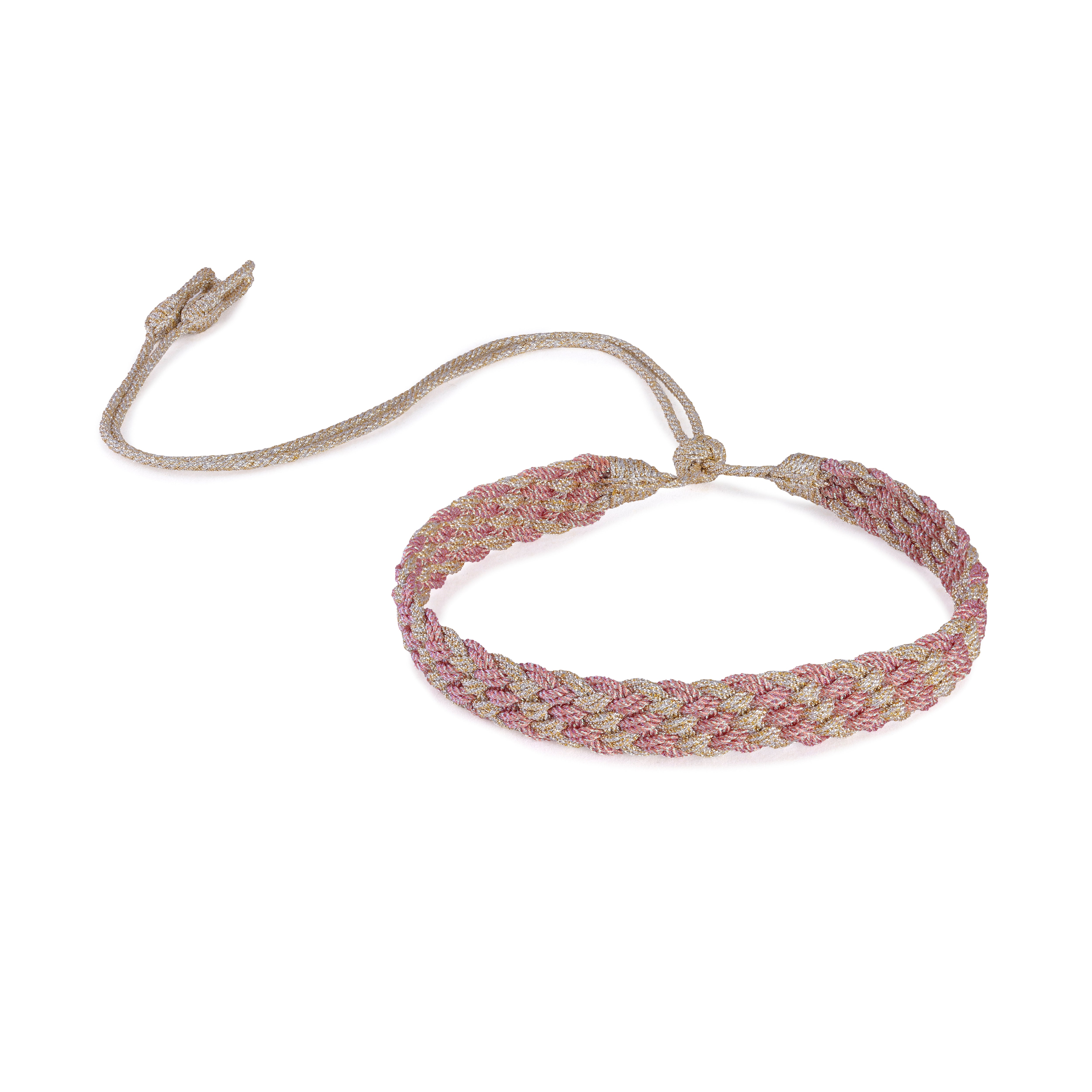 Diyah nº2 choker in Gold & Silver Shimmering Blush