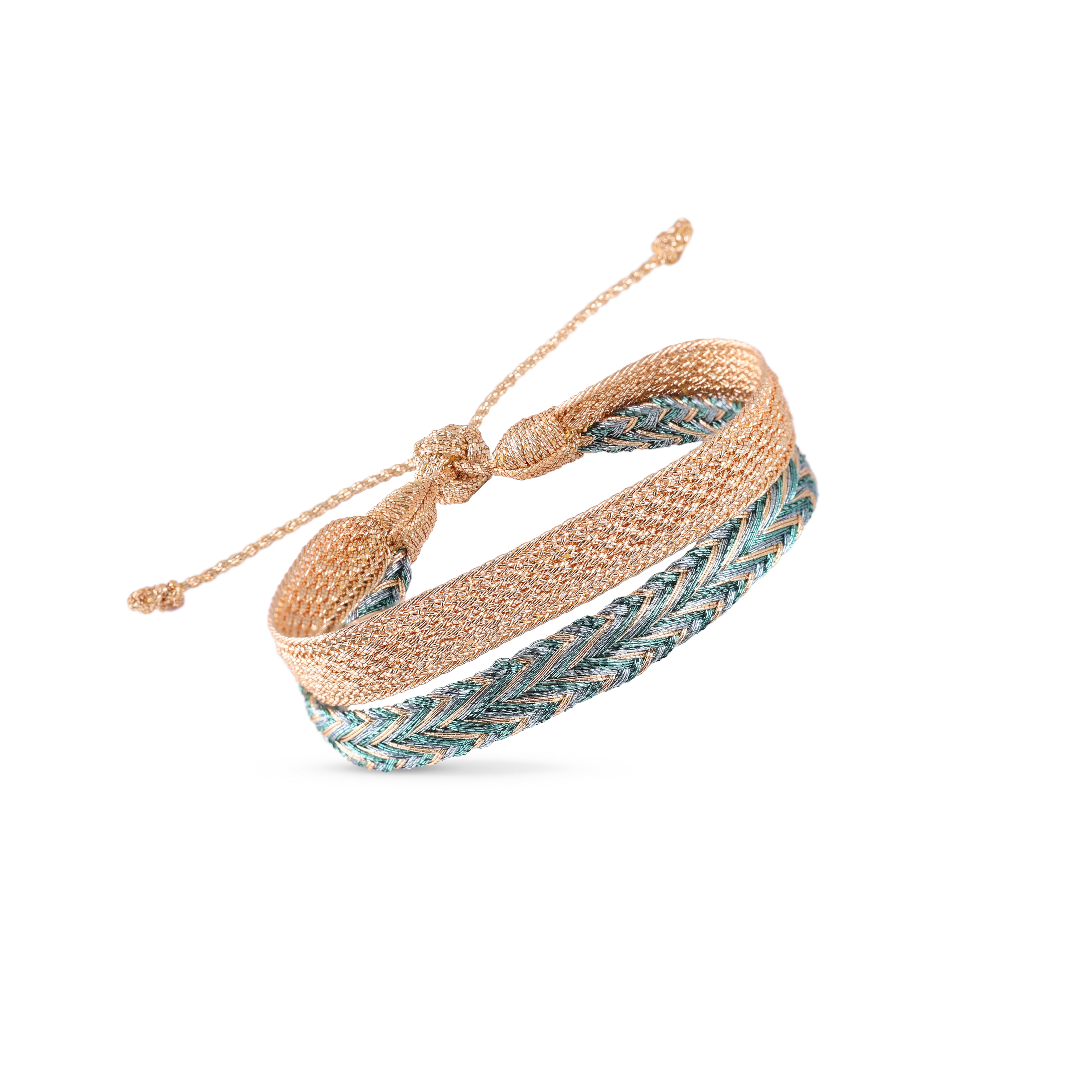 Duo Bracelet Mini Arrow nº2 in Peach Eucalyptus + Izy Peach