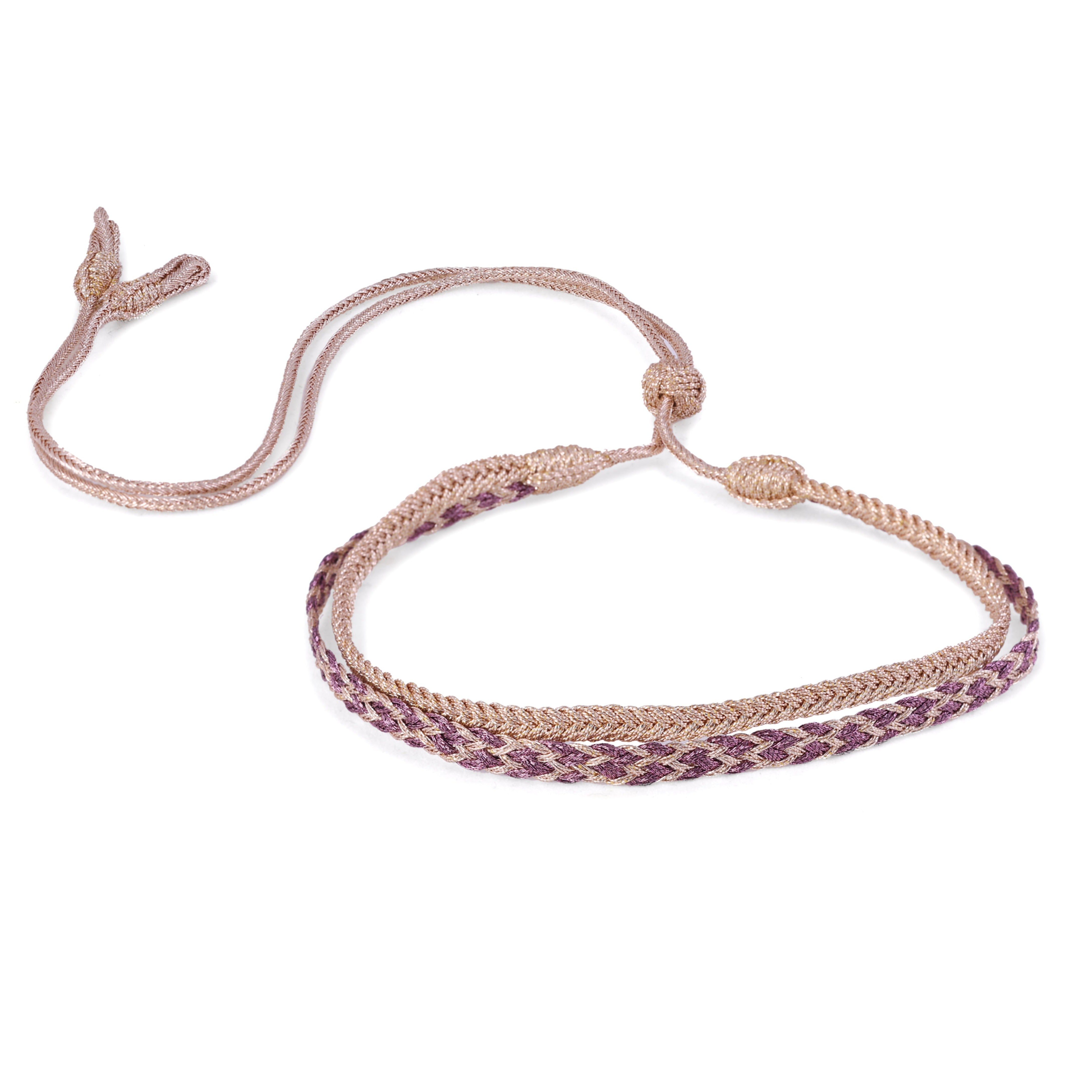 Duo Zyn Rose Gold Mauve + Eya Rose Gold Choker