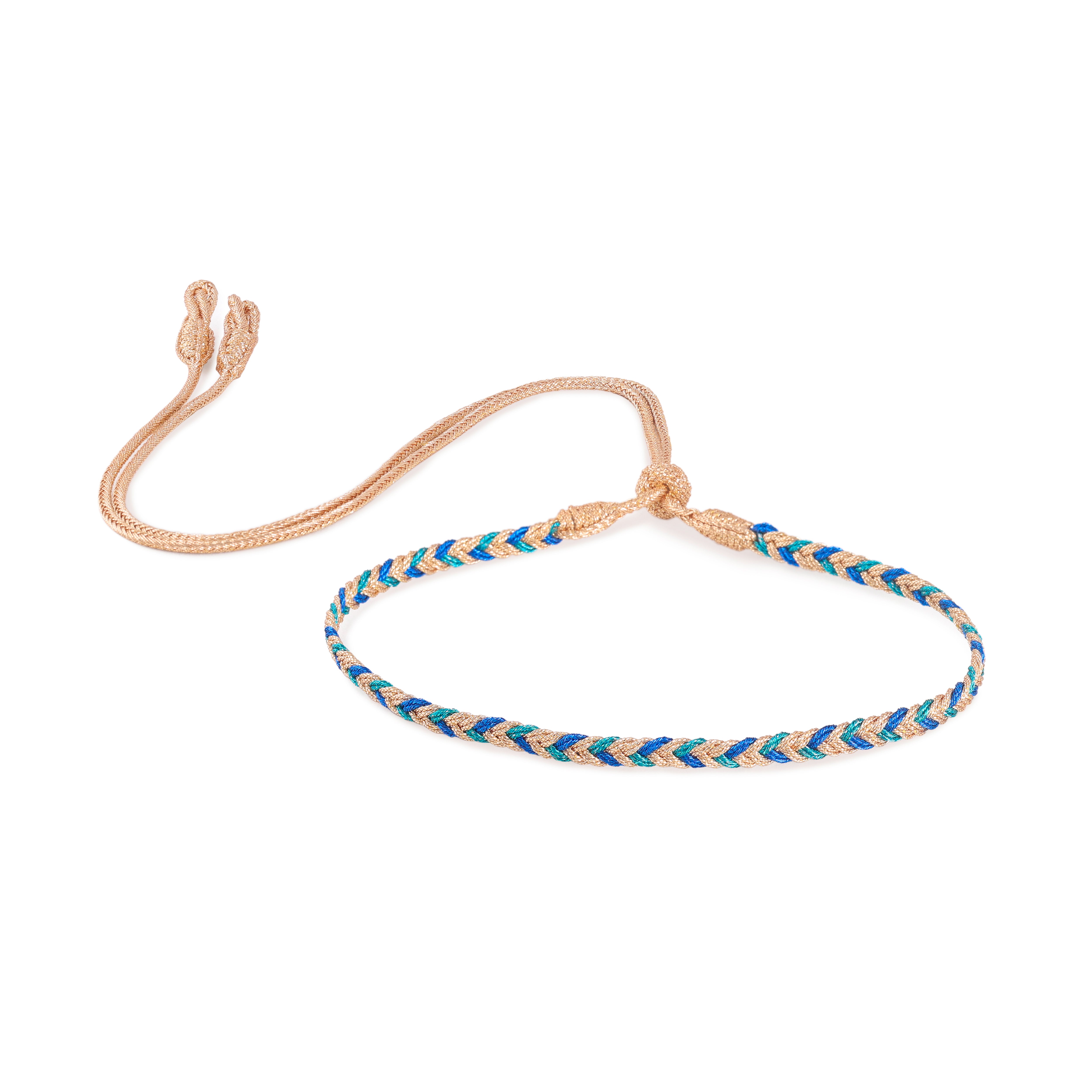 Eya nº2 Choker in Peach Bright Blue