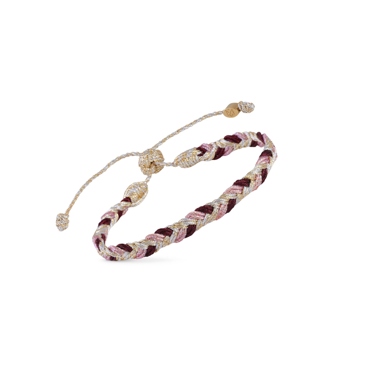 Eya nº2 Bracelet in Gold & Silver Merlot Blush
