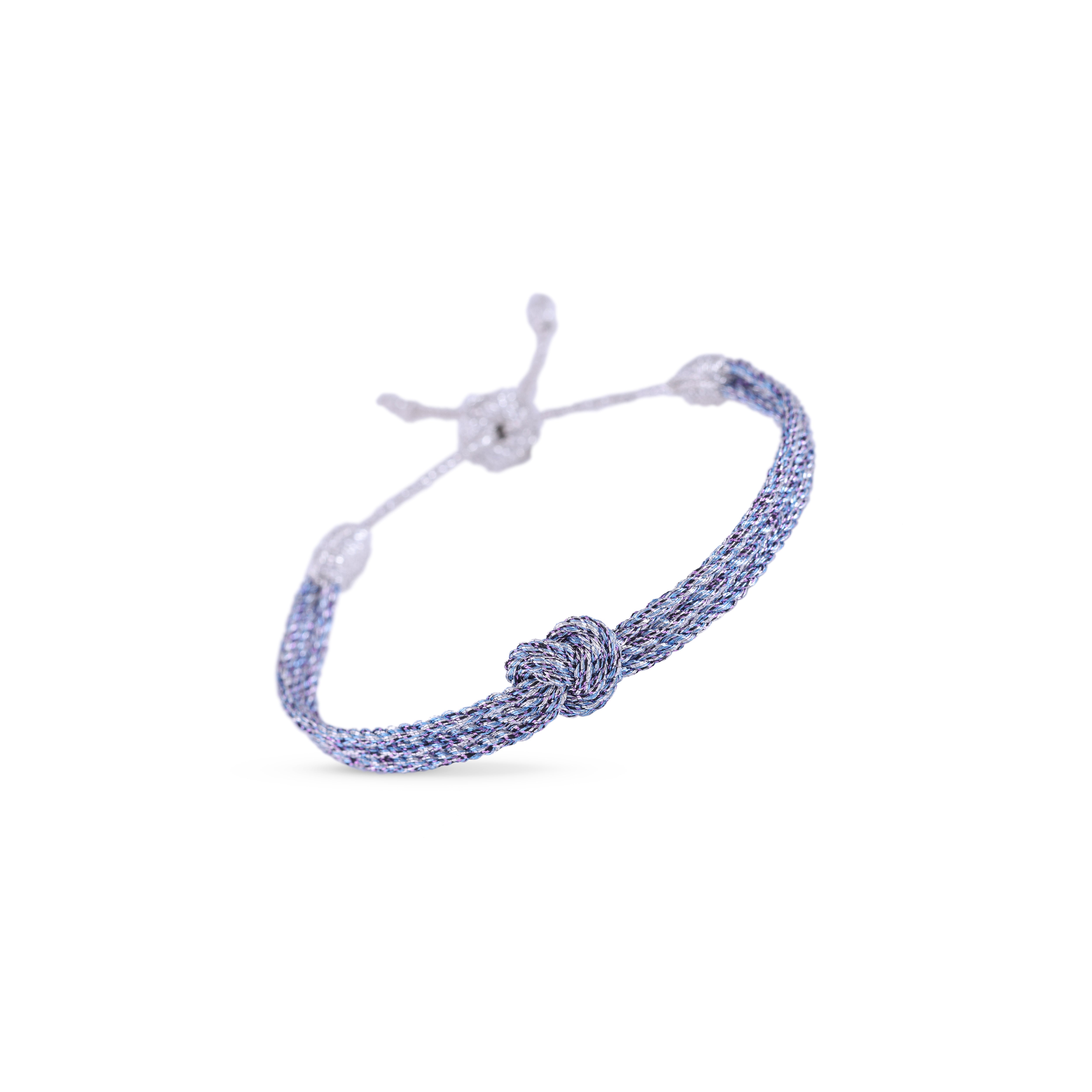 Heart nº1 Bracelet in Silver Blue Amethyst