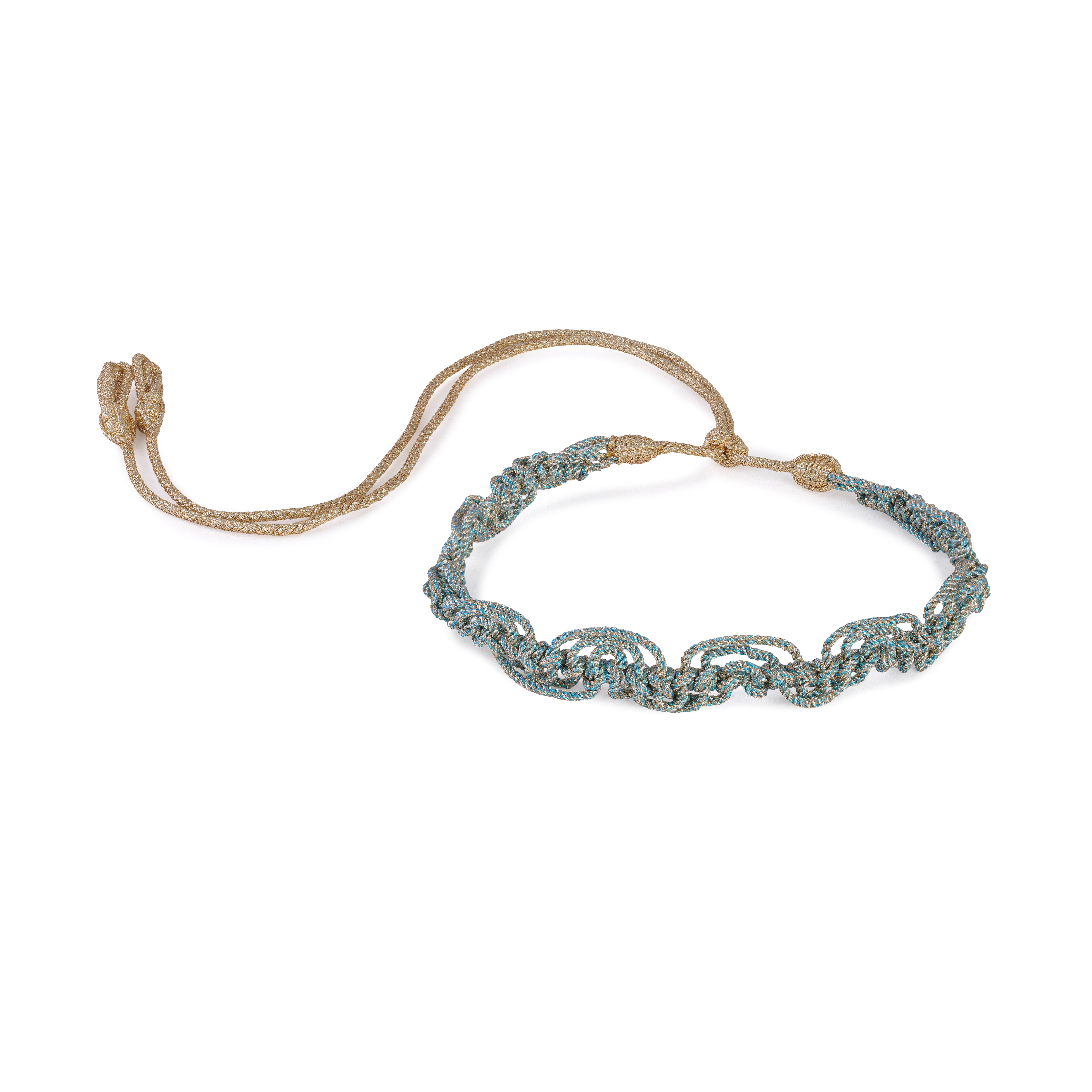 Isina nº1 Choker in Gold Azure Champagne