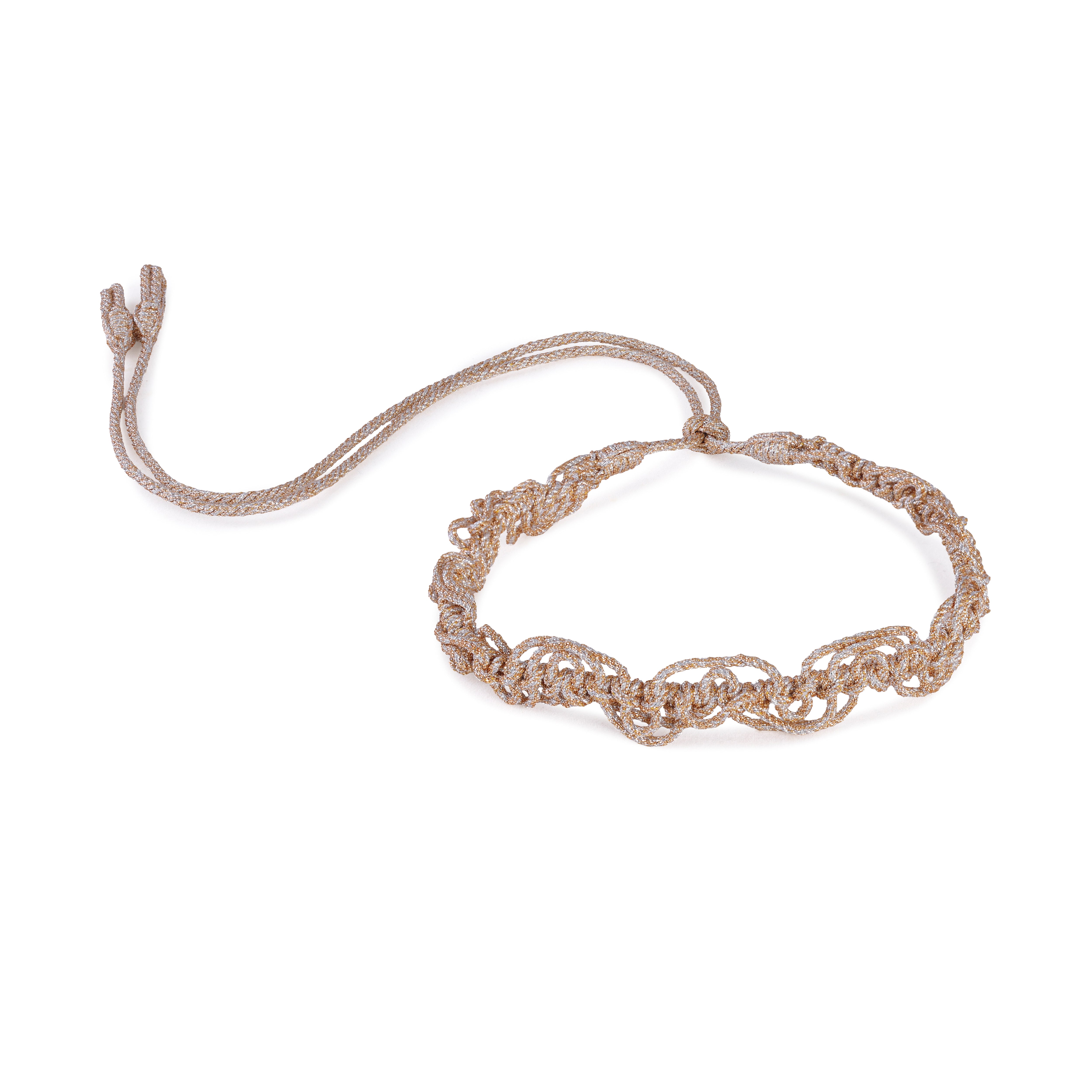 Isina Choker Peach & Silver