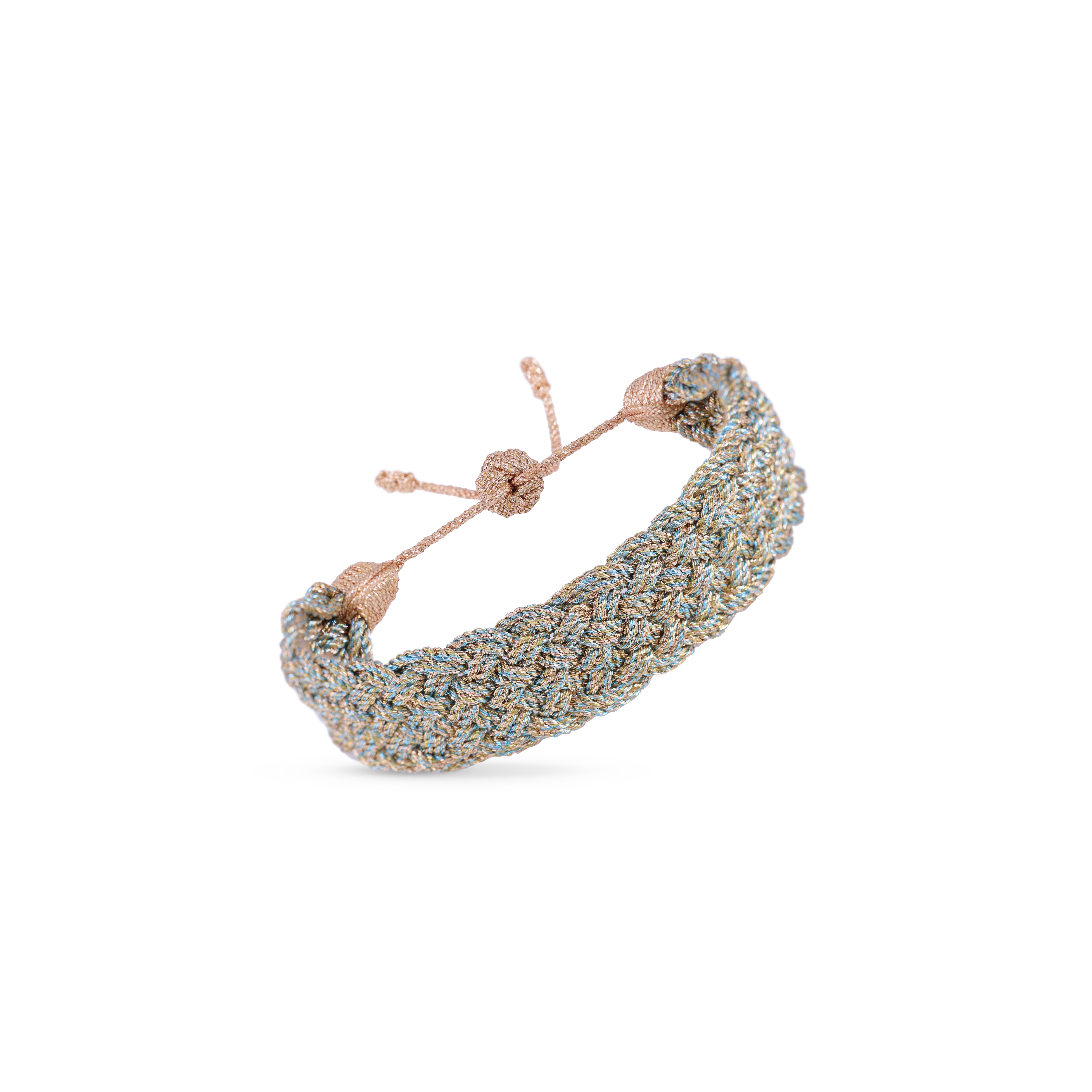 Izem nº1 Bracelet in Peach Ginger Arctic Blue