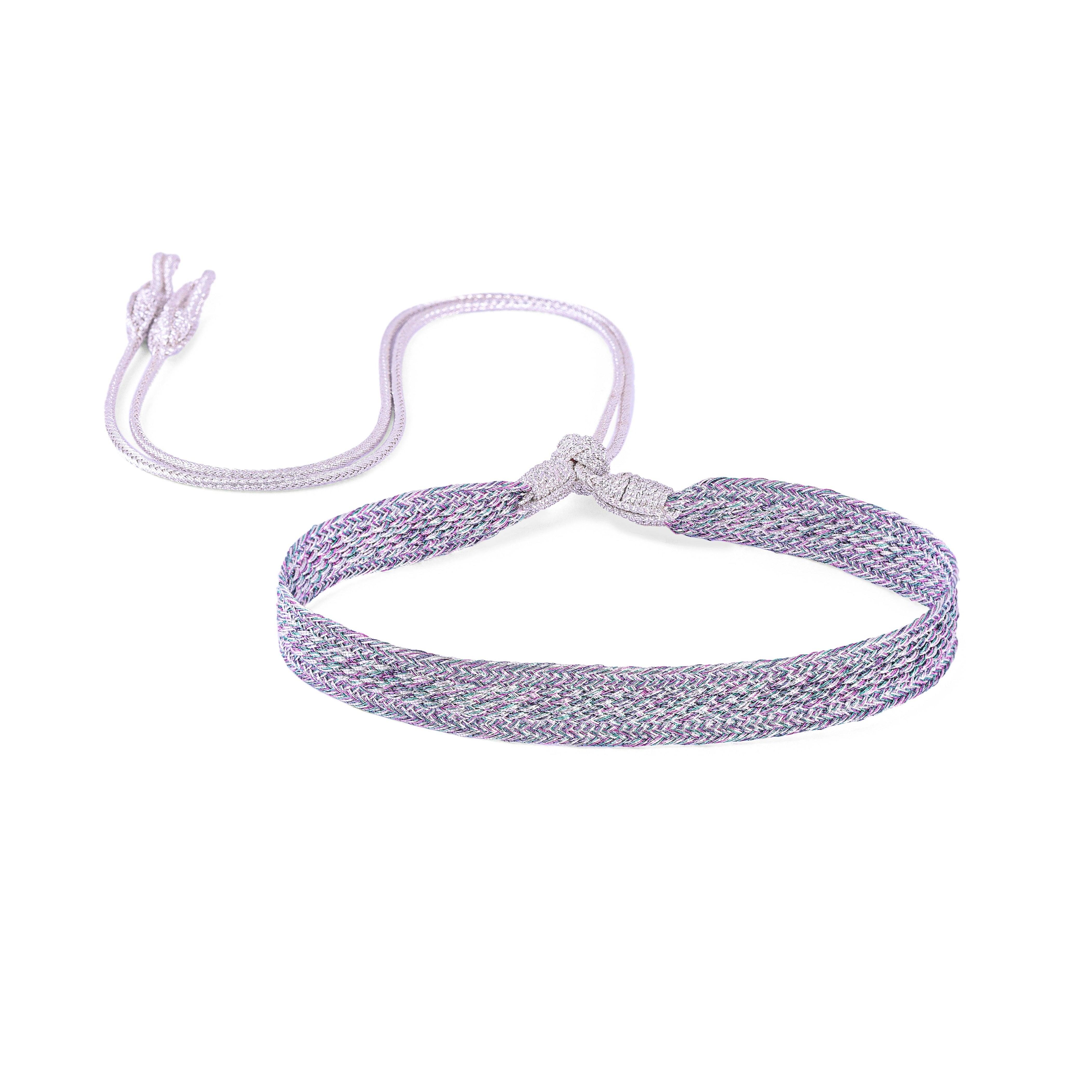 Izy n°1 choker in Silver Plum