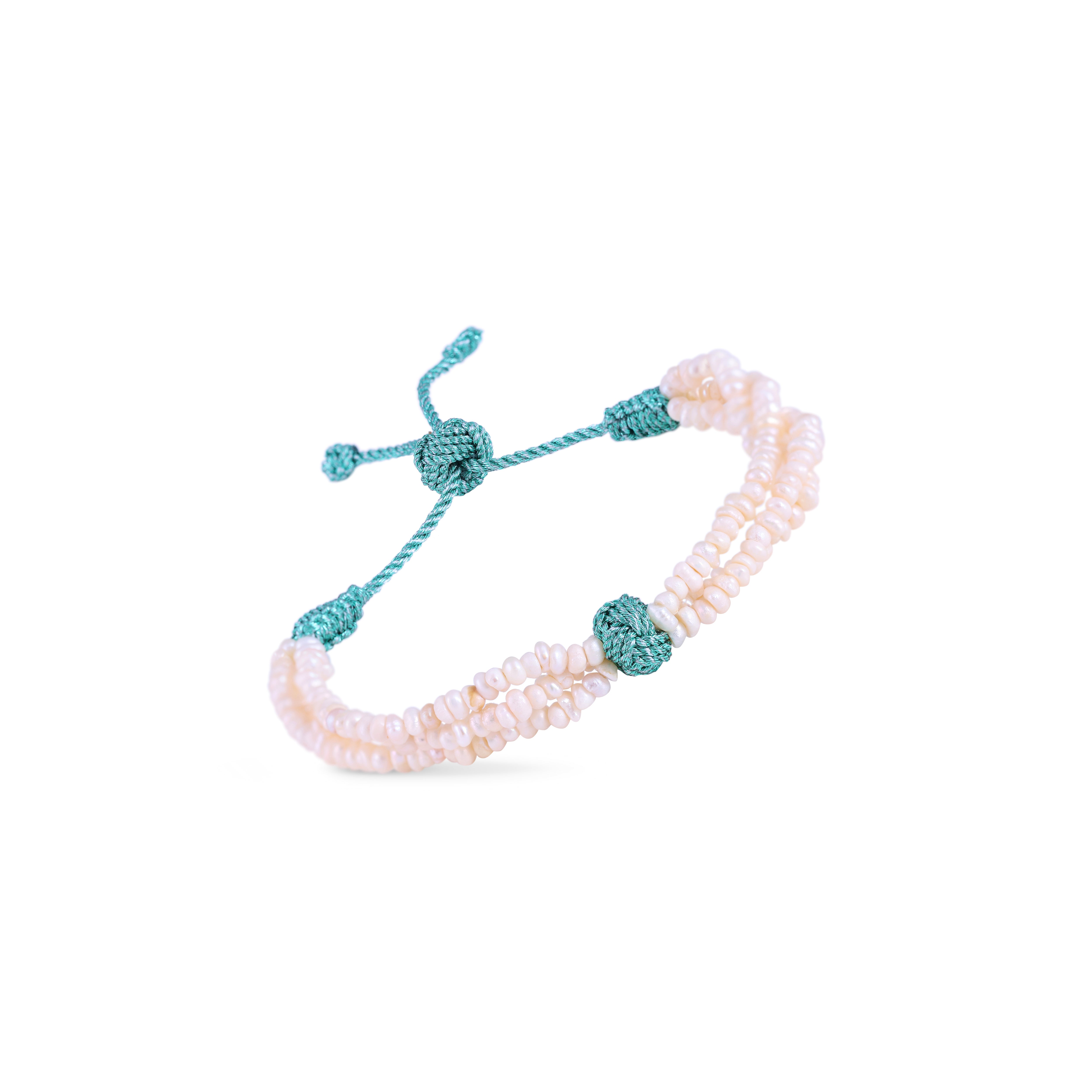 Joher w/ Akda Bracelet in Geranium