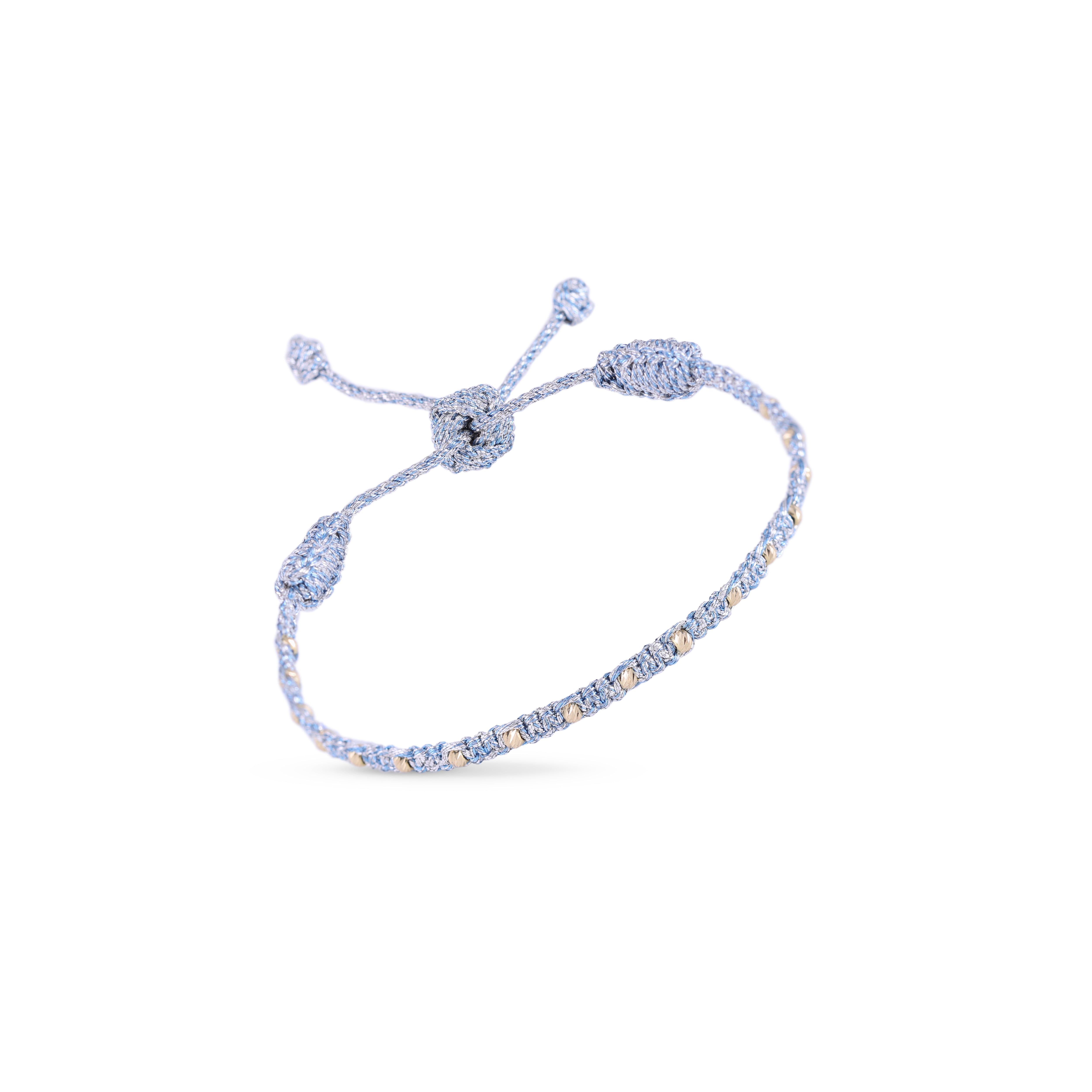Luna Bracelet in Silver Blue Moon w/ 18k Gold
