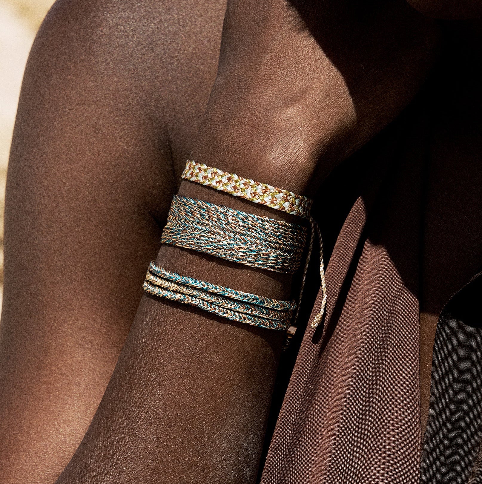 Ania nº2 bracelet in Rose Gold Toffe Glaze