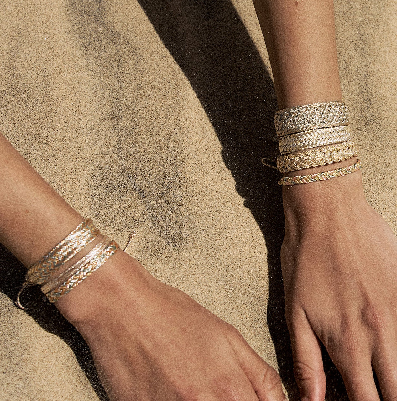 Zyn nº2 bracelet in Peach & Silver Almond Desert Sun